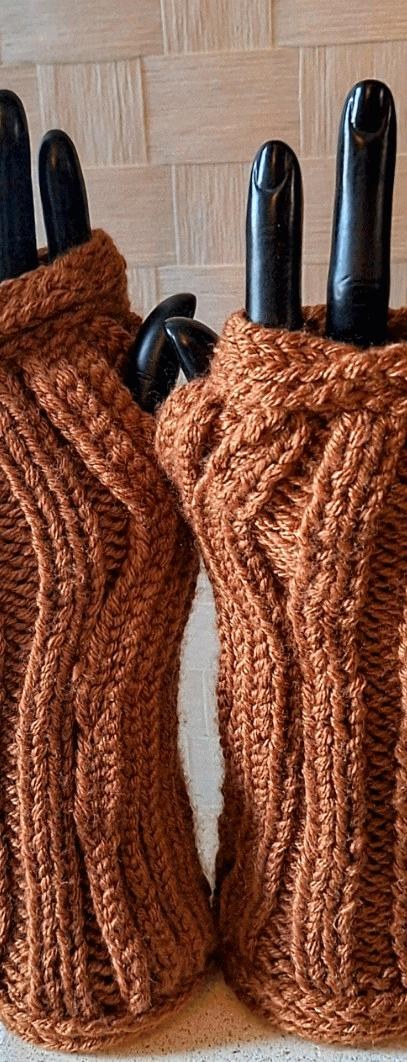 Cashmere Blend Fingerless Gloves, view 5