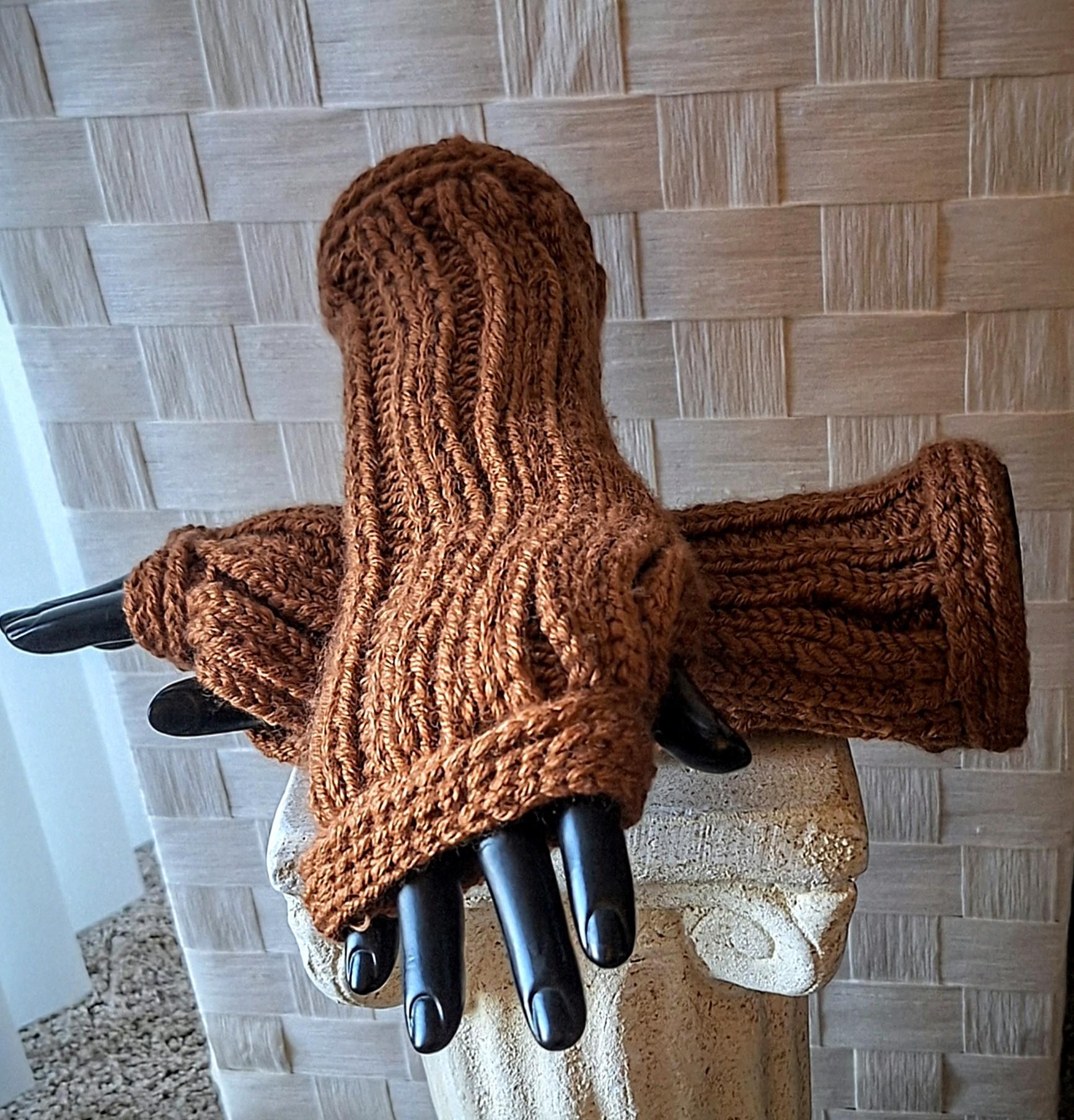 Cashmere Blend Fingerless Gloves, view 2
