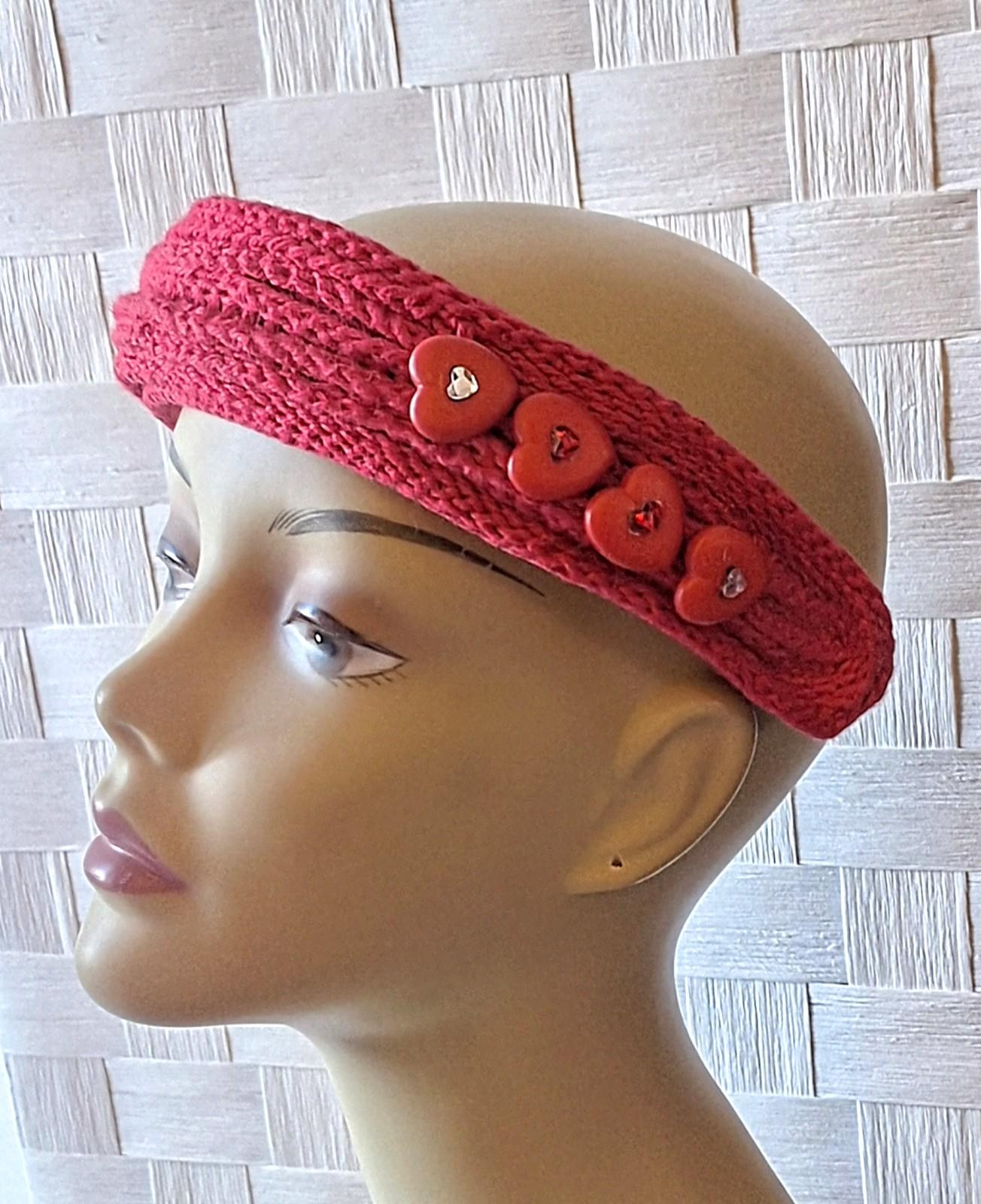 Artisanal Embossed Crochet Headband, view 5