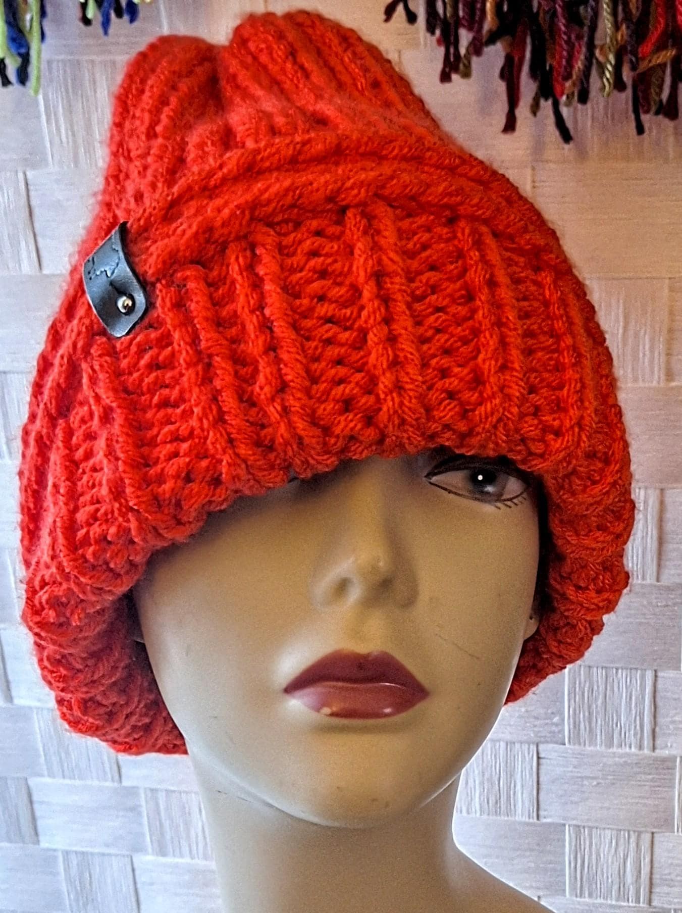 Hand Knit Cashmere Blend Maxi Scarf And Beanie, view 5