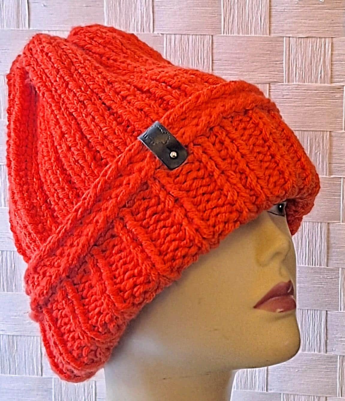 Hand Knit Cashmere Blend Maxi Scarf And Beanie, view 8