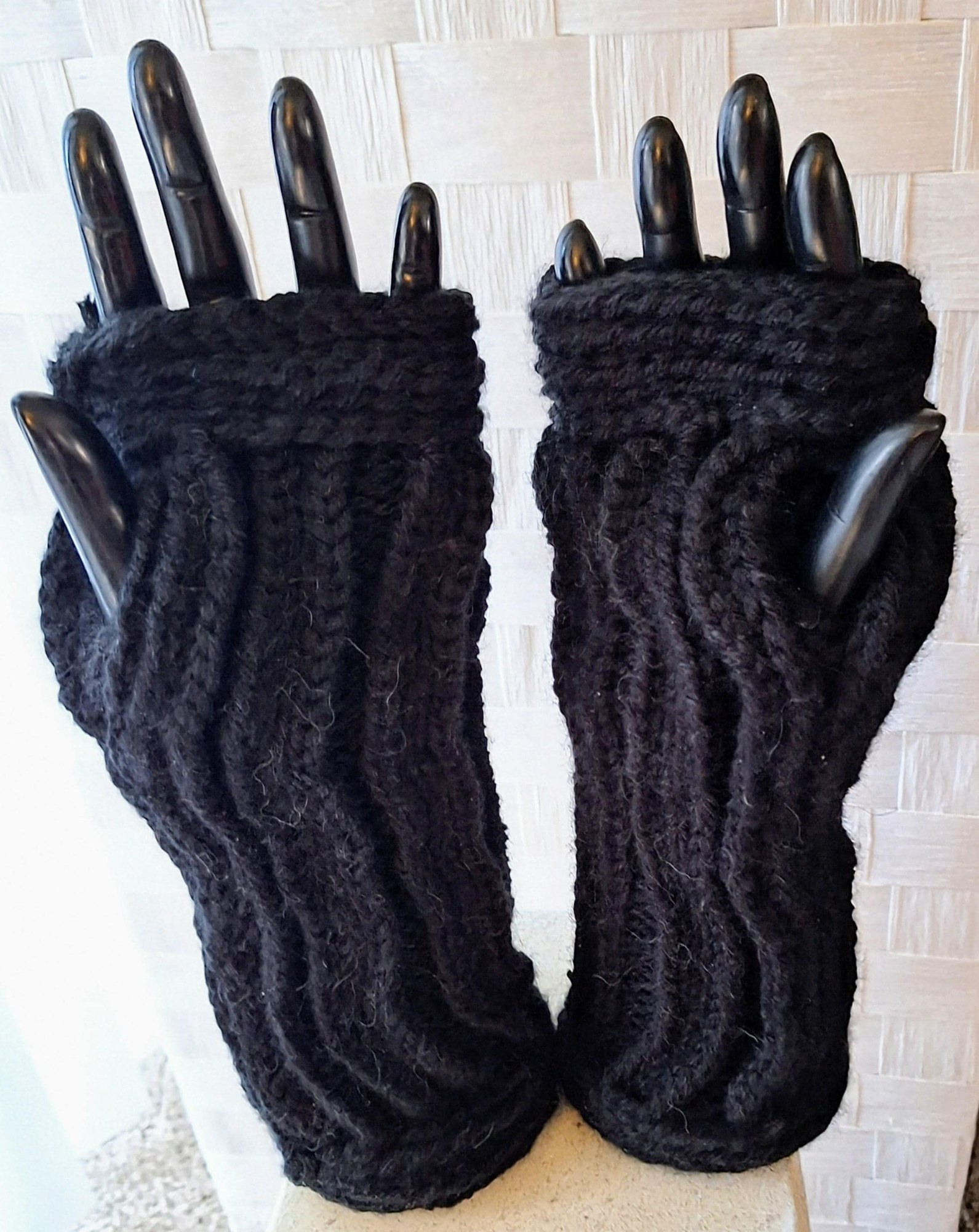 BoKnitArt Cashmere Blend Fingerless Gloves