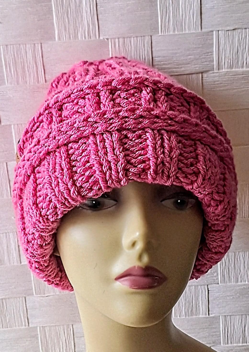 Versatile Rib Stitch Beanies With Faux Leather Tag, view 9