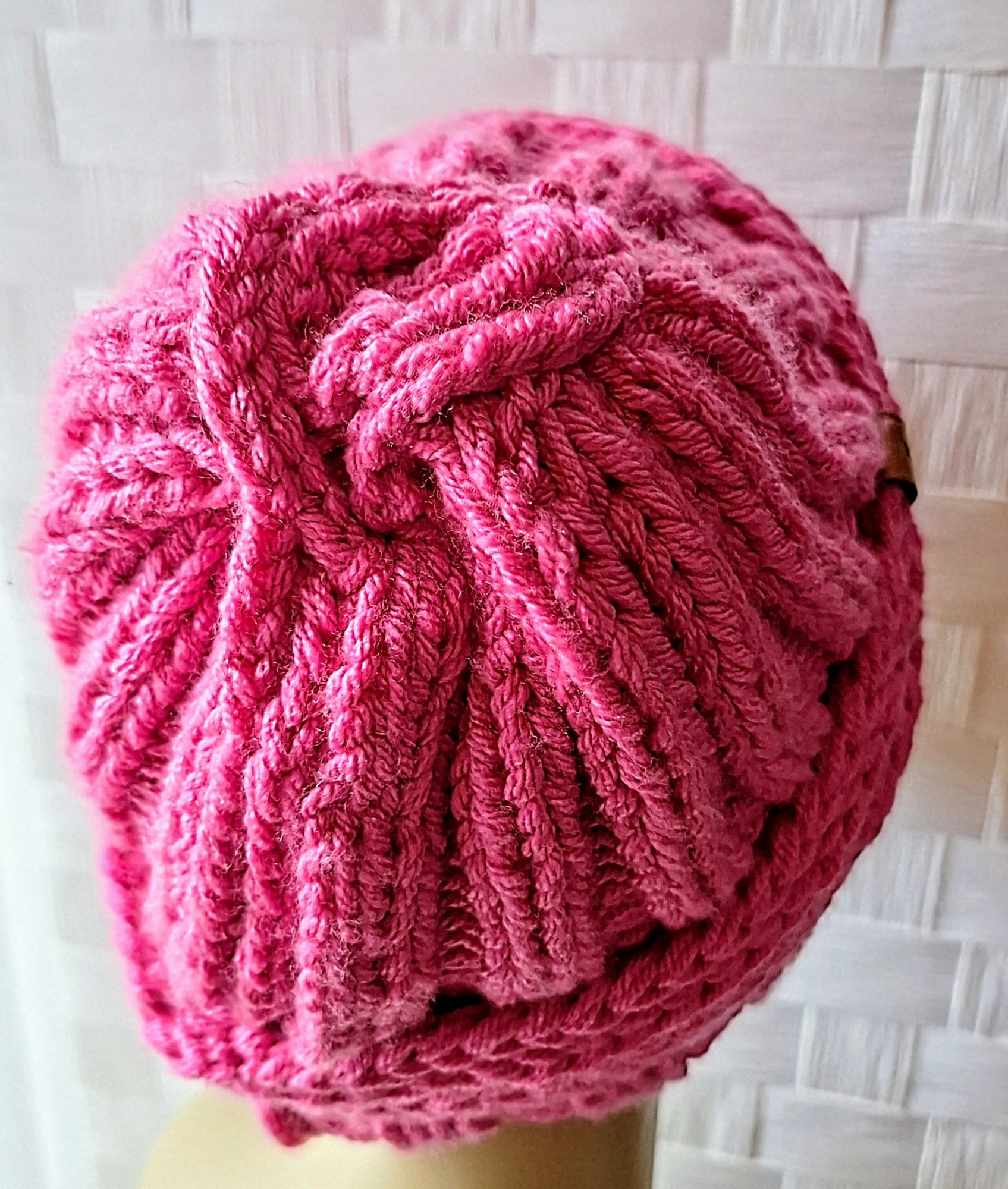 Versatile Rib Stitch Beanies With Faux Leather Tag, view 10