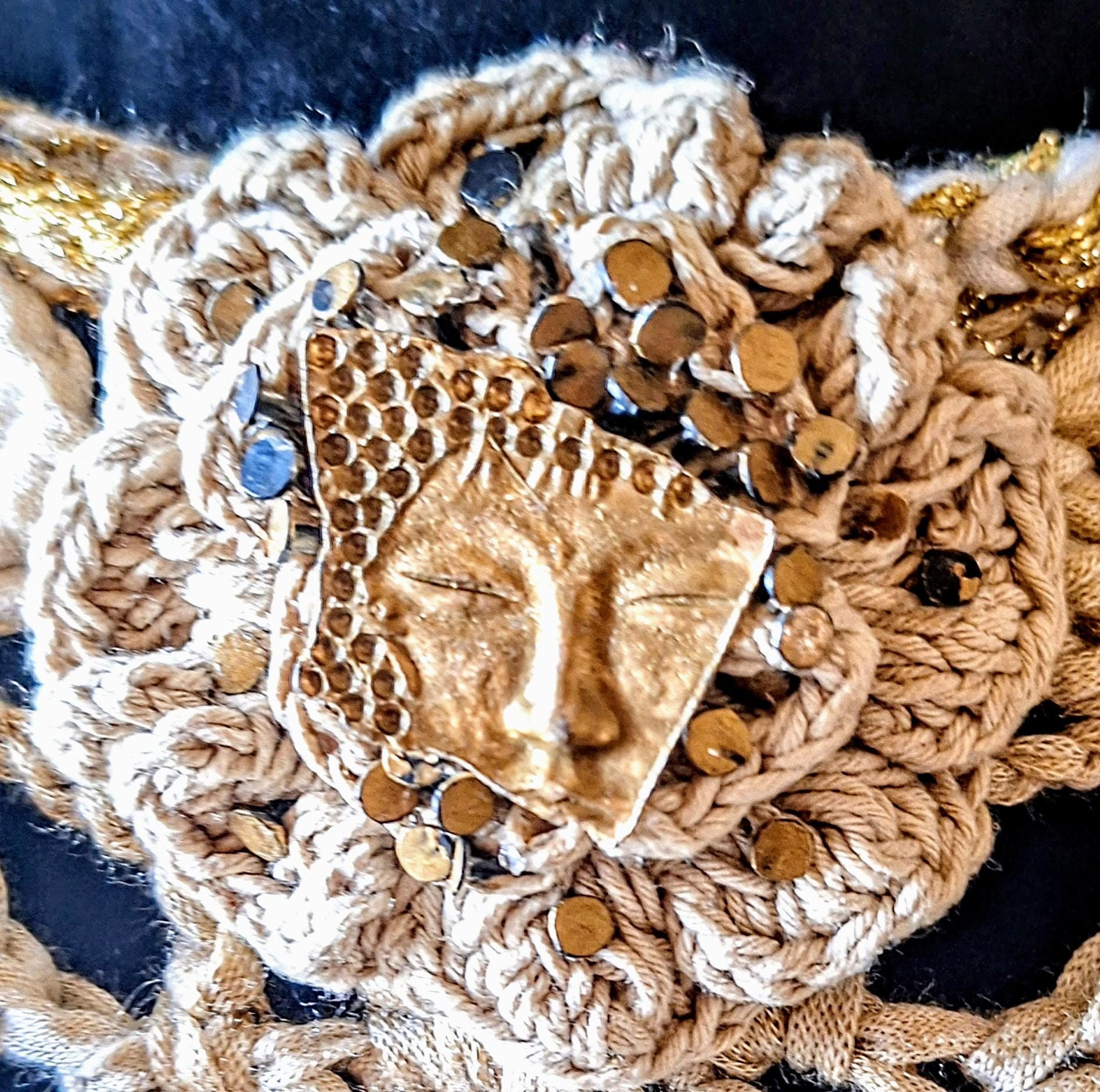 Luxury Heirloom Crochet Monochromatic Shrug With Fringe Benefits, view 5