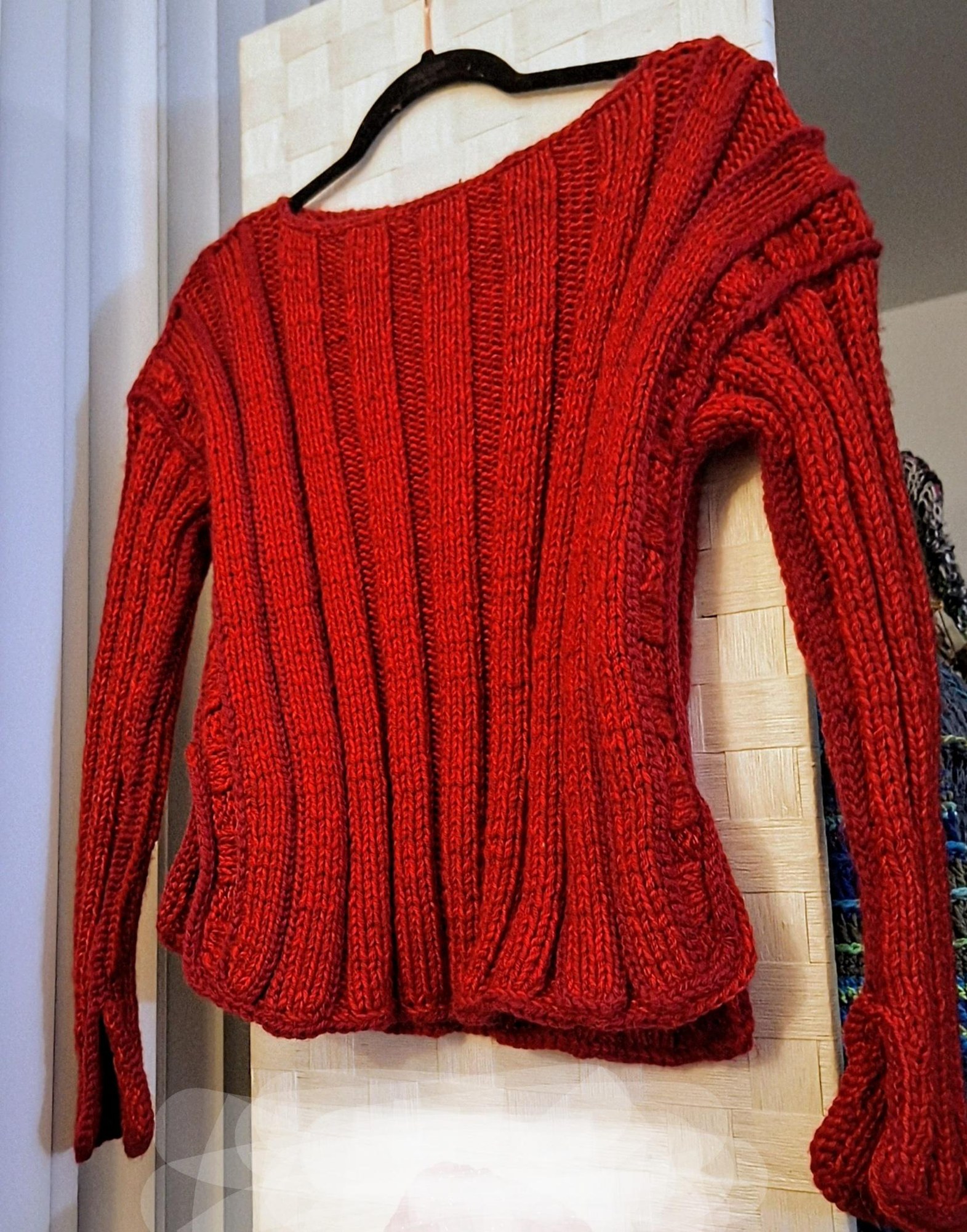 Retro Poor Boy Sweater And Hooded Scarf.(2PC), view 2