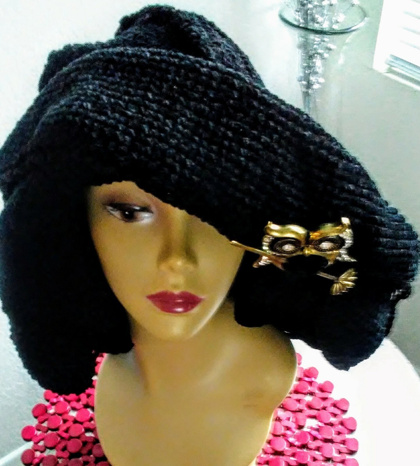 Signature Novelty Versatile Crochet Chenille Hat, view 2