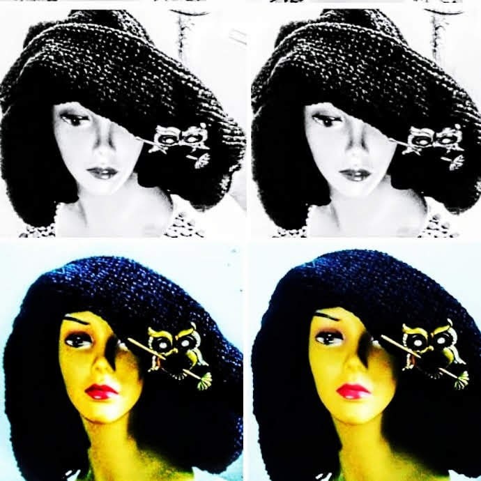 Signature Novelty Versatile Crochet Chenille Hat, view 7