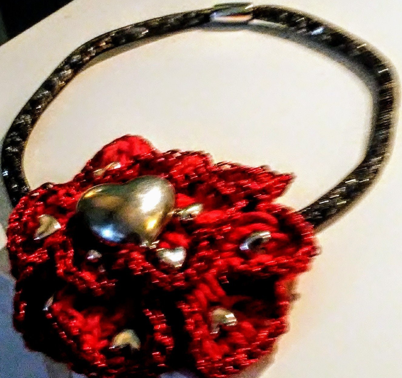 Heirloom Pendant Crochet Flower Convertible Necklace, view 2