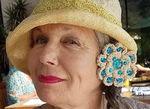 Heirloom Pendant Crochet Flower Convertible Necklace, view 5