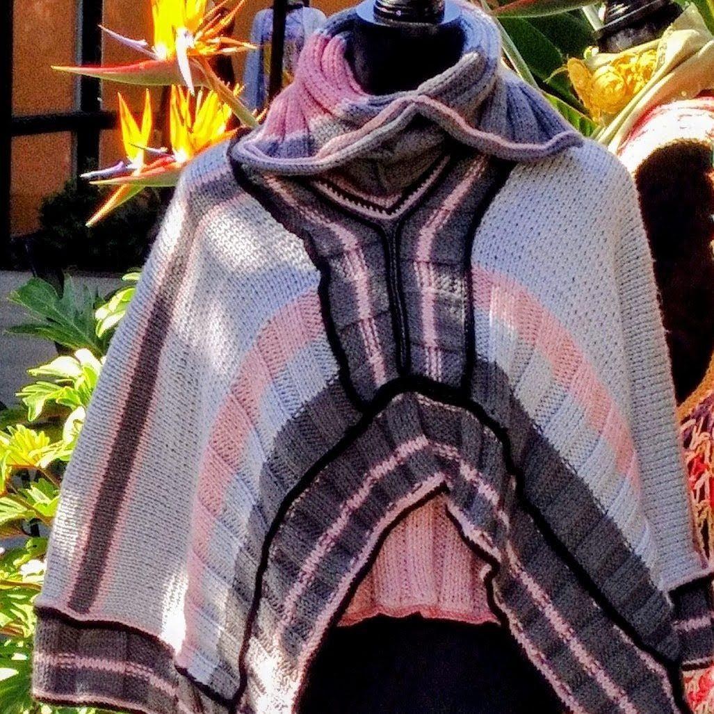 One-Of-A-Kind Versatile Asymmetrical Cropped Poncho