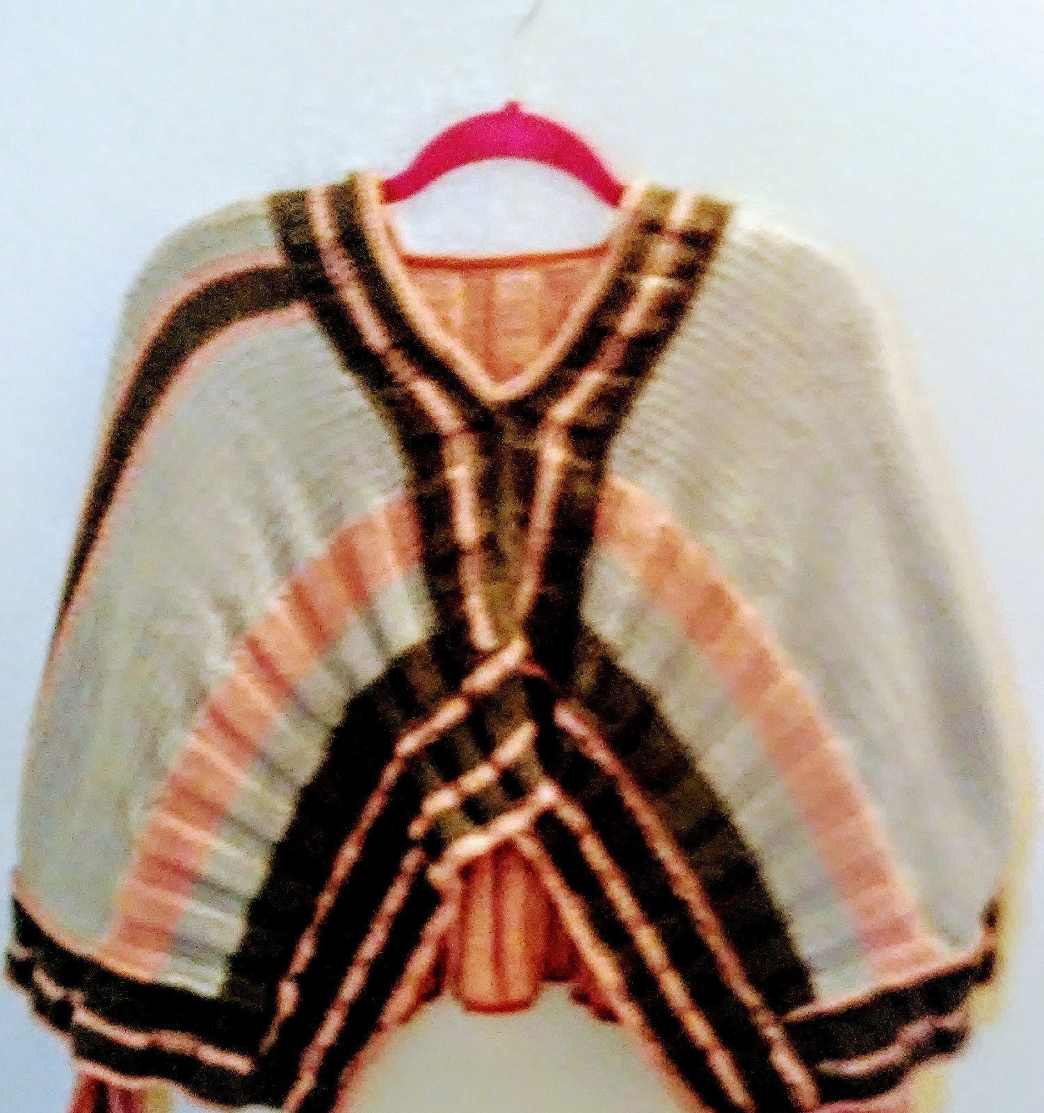 One-Of-A-Kind Versatile Asymmetrical Cropped Poncho, view 2