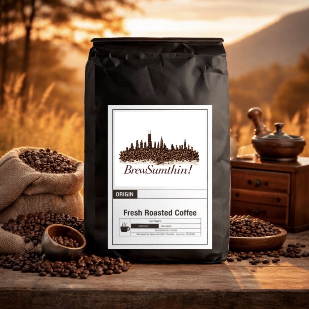Coffee being prepared at a roastery