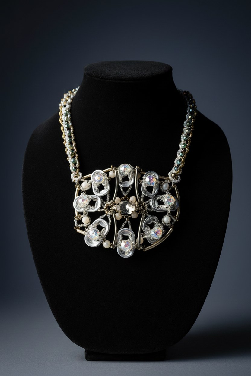 Axis of Origin Necklace, a sculptural handmade necklace by Enzo Crushello