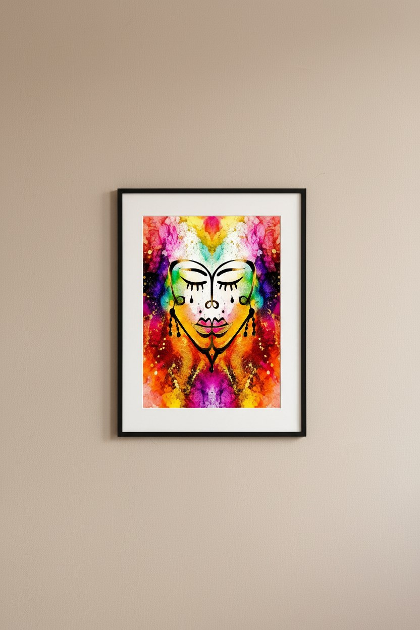 Fractured Psychic — Abstract Portrait Digital Art Bundle | Instant Download