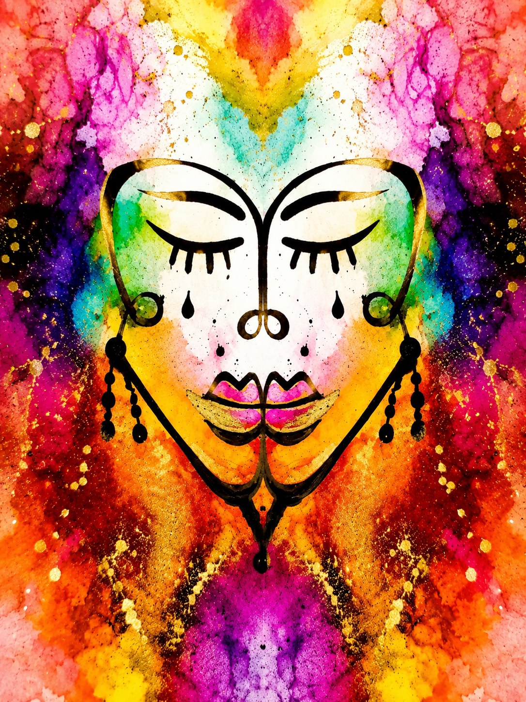 Fractured Psychic — Abstract Portrait Digital Art Bundle | Instant Download