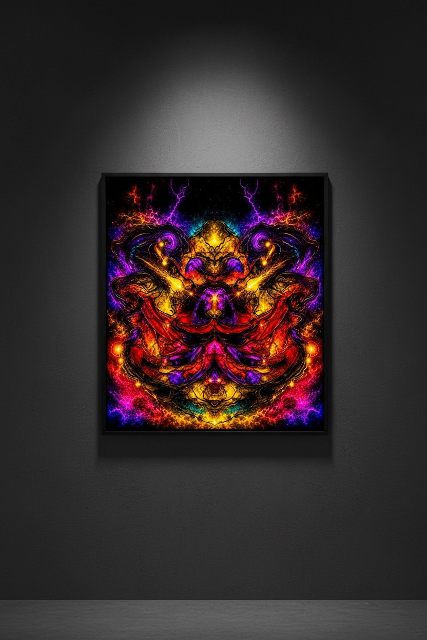 Fractured Psychic — Abstract Portrait Digital Art Bundle | Instant Download