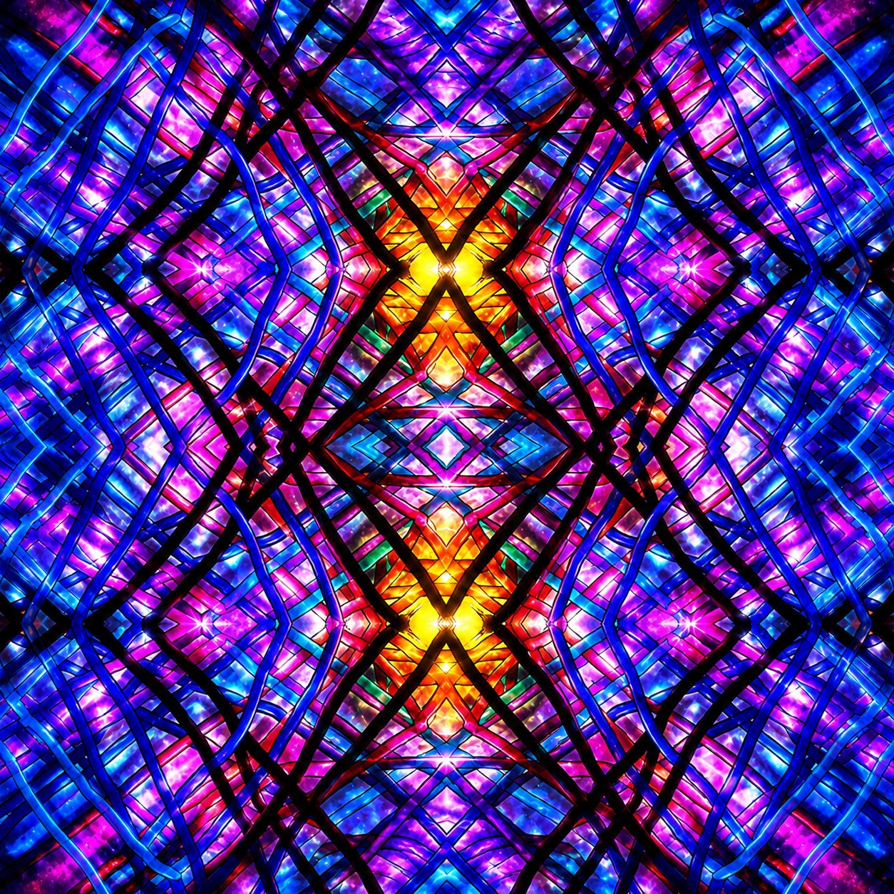 Neon Cathedral — Abstract Architecture Digital Art Bundle | Instant Download