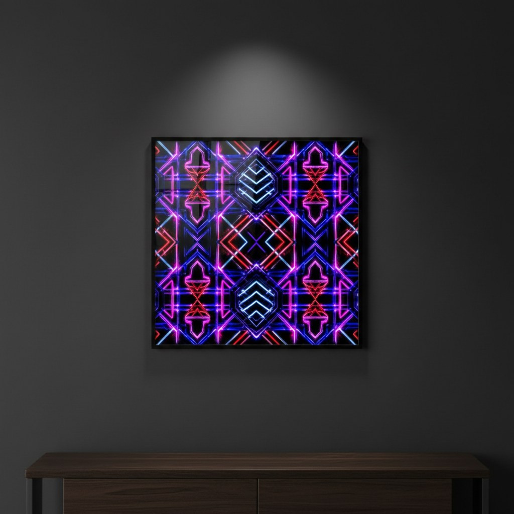 Neon Cathedral — Abstract Architecture Digital Art Bundle | Instant Download