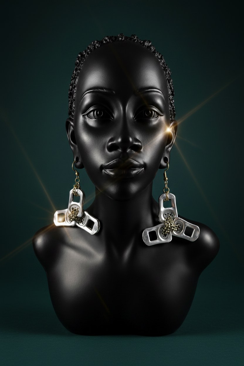 The Tri Axis Drop Earrings