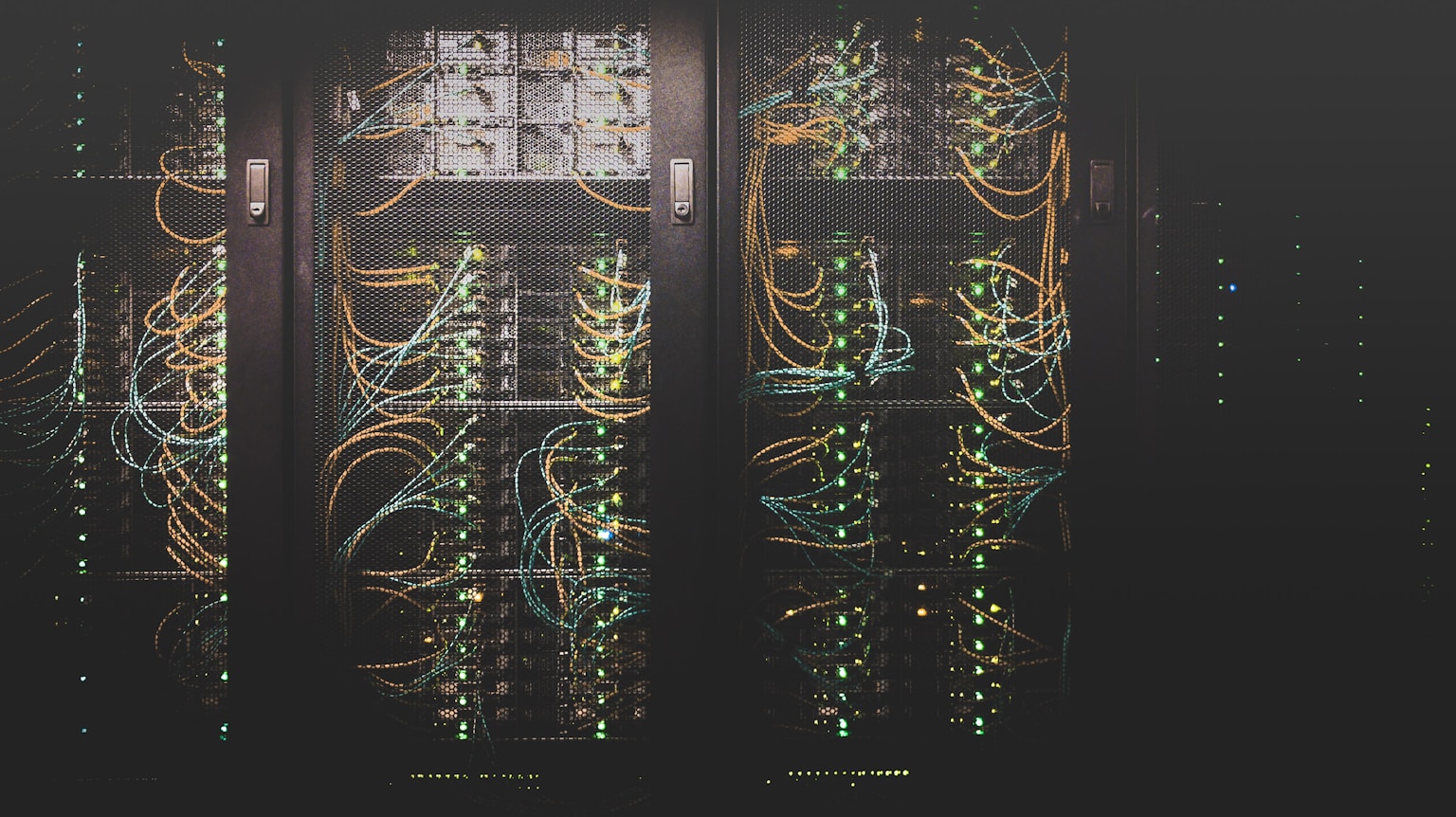 Network infrastructure in a business server room