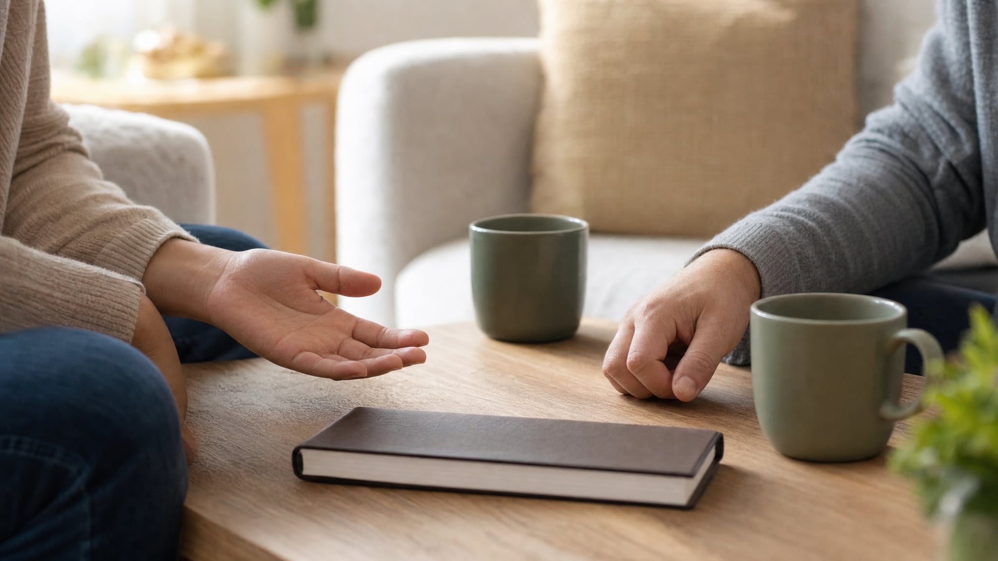 Two partners making room for an honest conversation