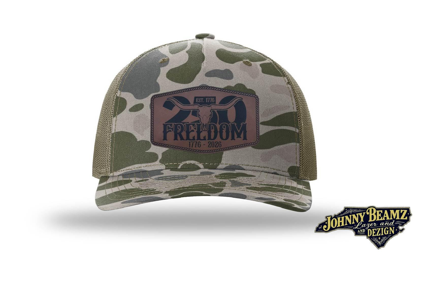 250th Anniversary Leather Patch Hat, American Pride Cap