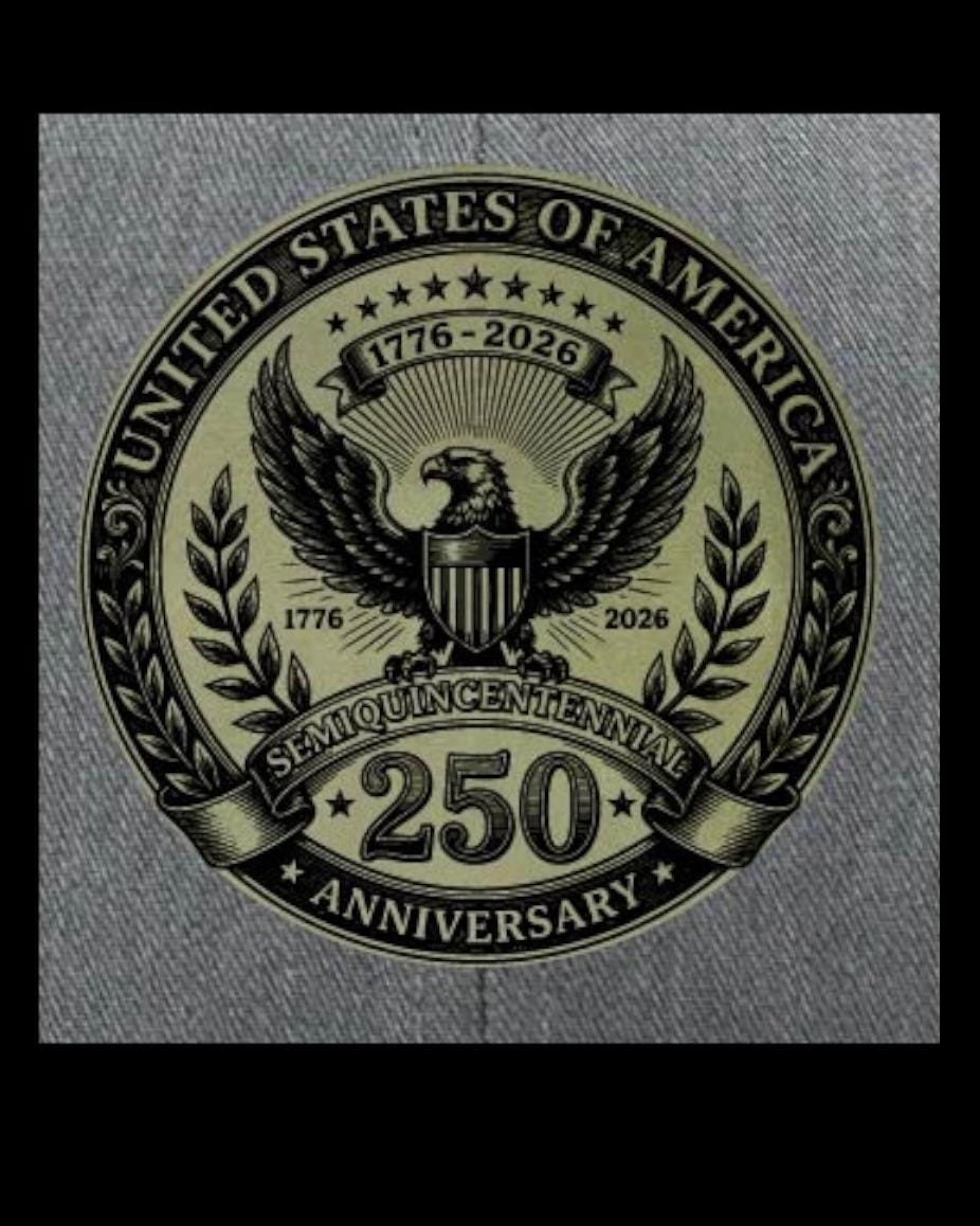 250th Anniversary USA Leather Patch Hat, Patriotic Cap