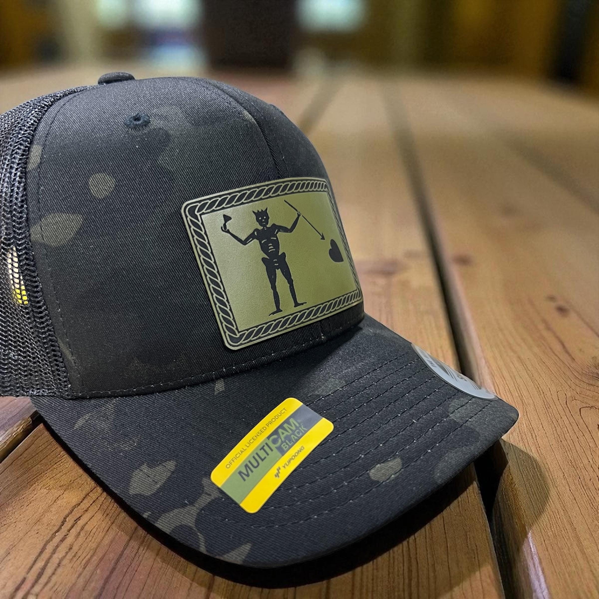 Blackbeard Pirate Hat: Nautical Rope Patch Cap