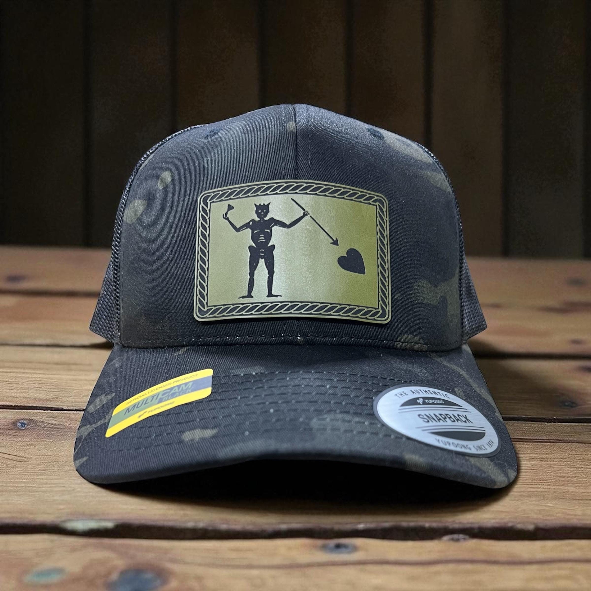 Blackbeard Pirate Hat: Nautical Rope Patch Cap