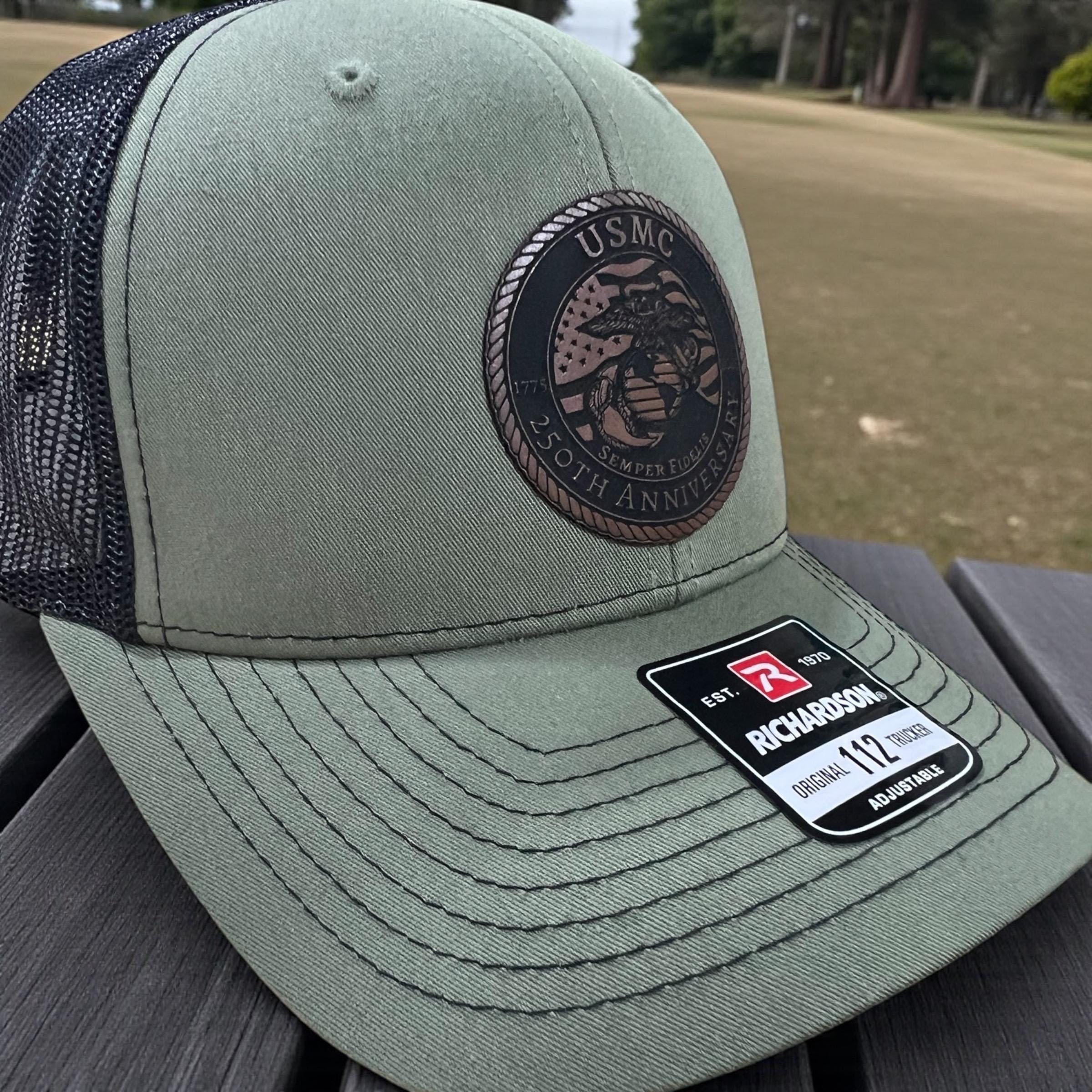 USMC 250th Anniversary Patch Hat, Marine Corps Gift