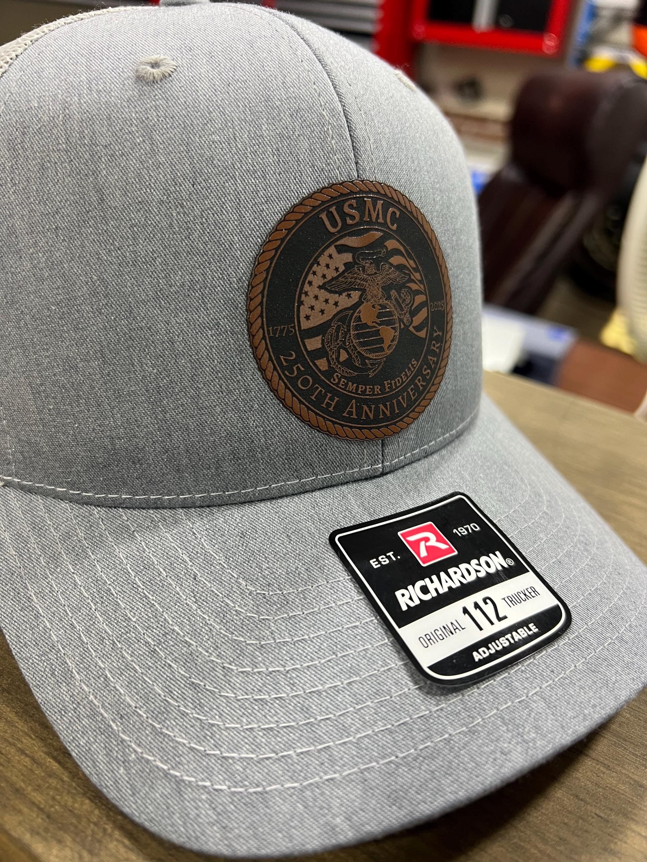 USMC 250th Anniversary Patch Hat, Marine Corps Gift