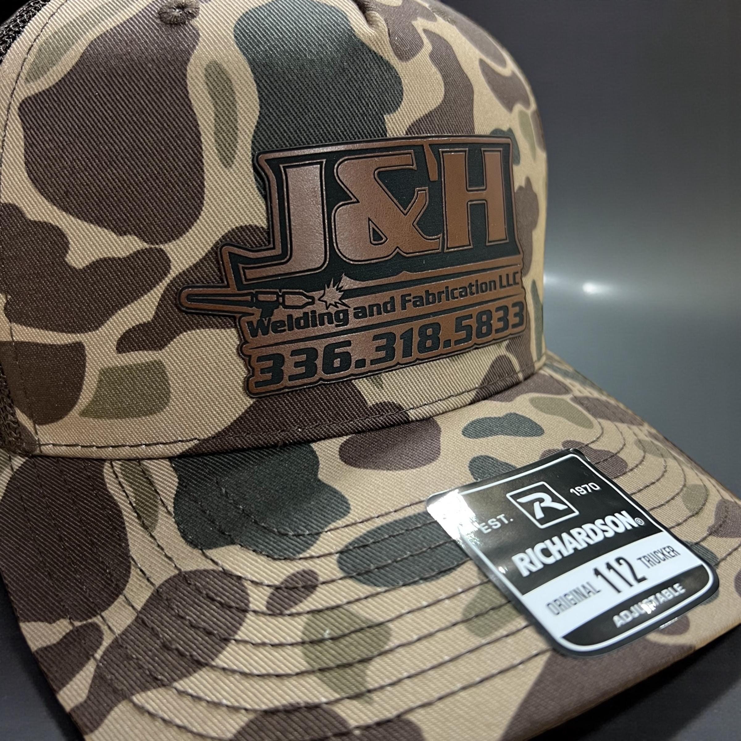 Your logo leather patch hat, custom engraved, adjustable snapback