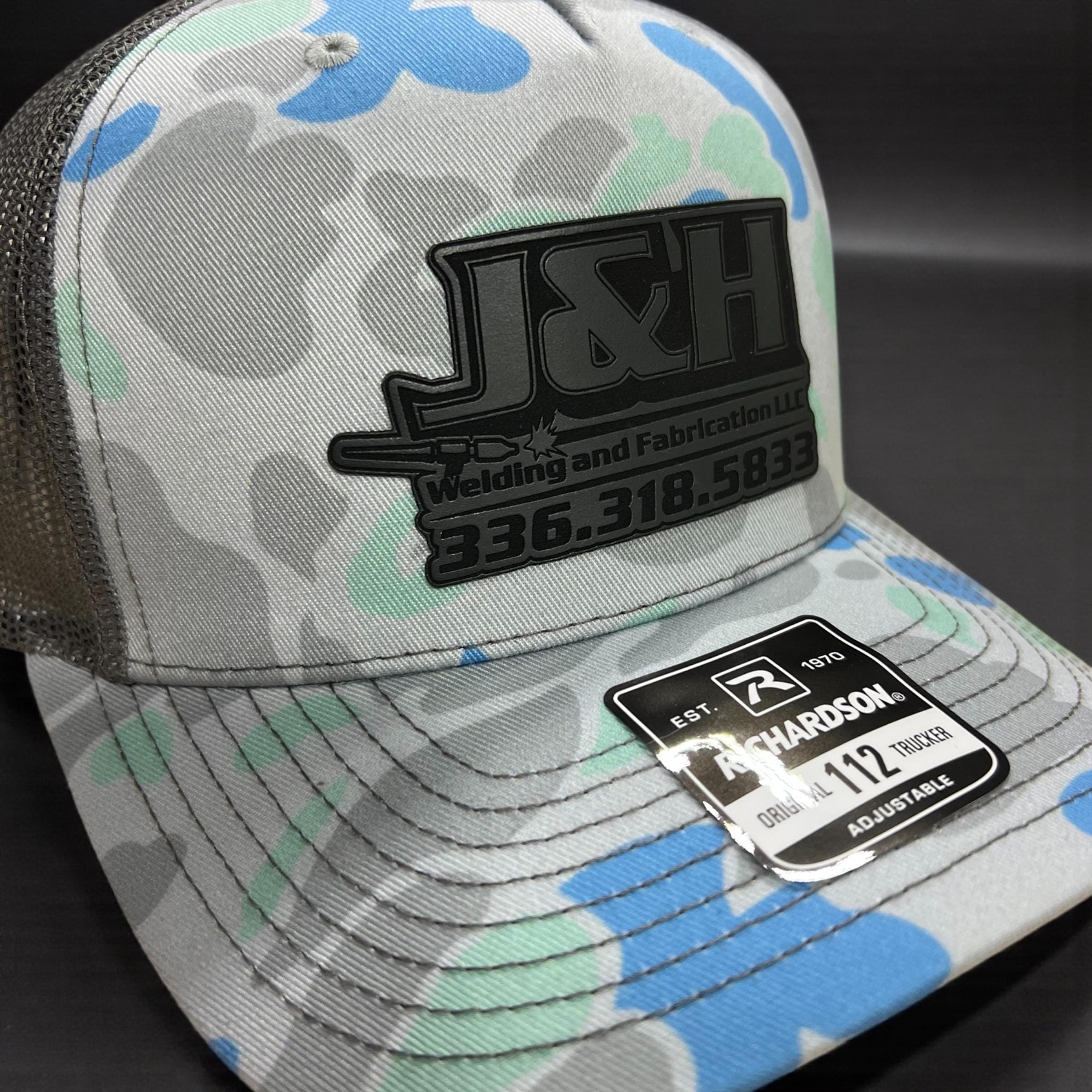 Your logo leather patch hat, custom engraved, adjustable snapback