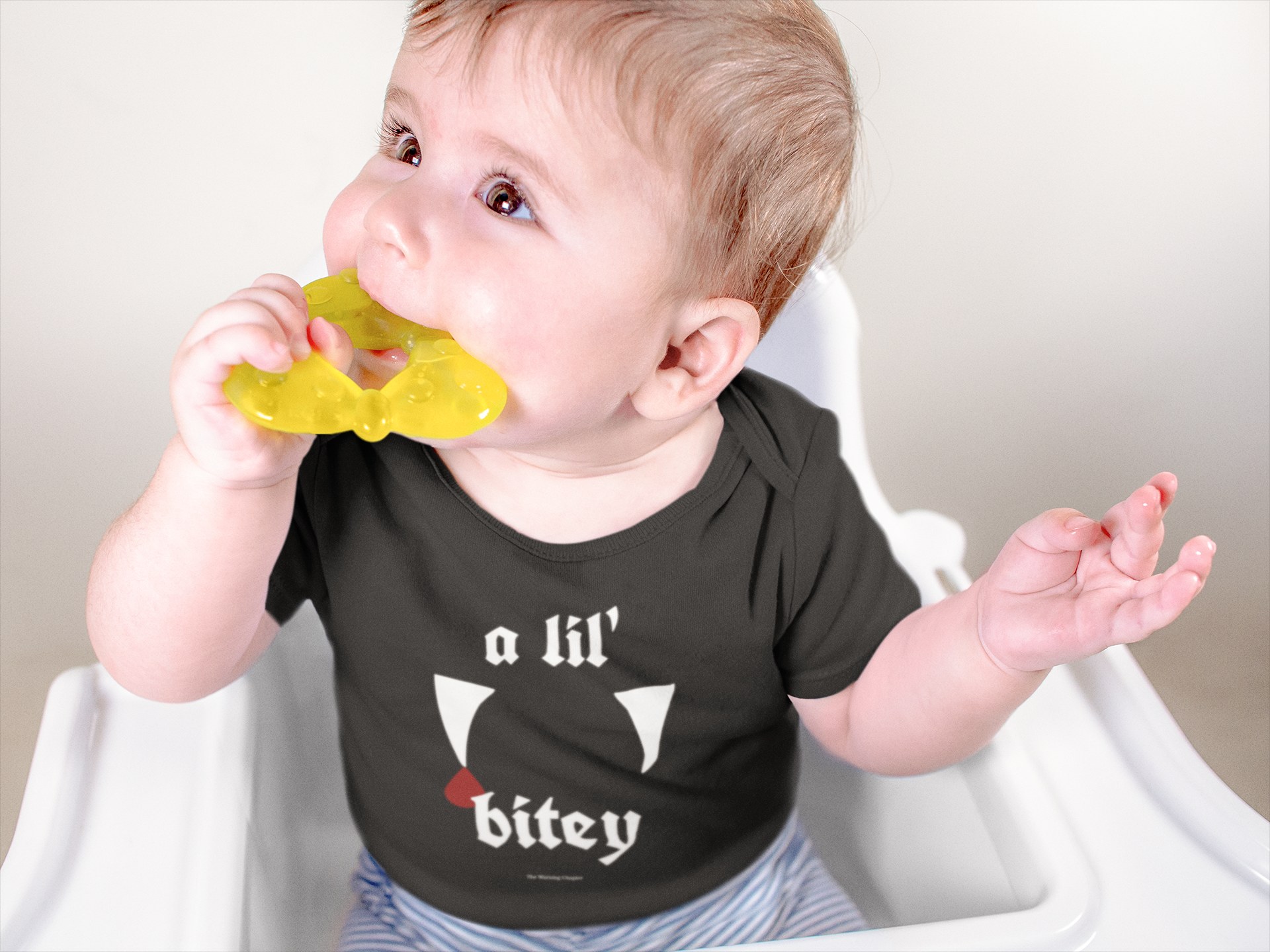 A Lil’ Bitey Gothic Baby Onesie