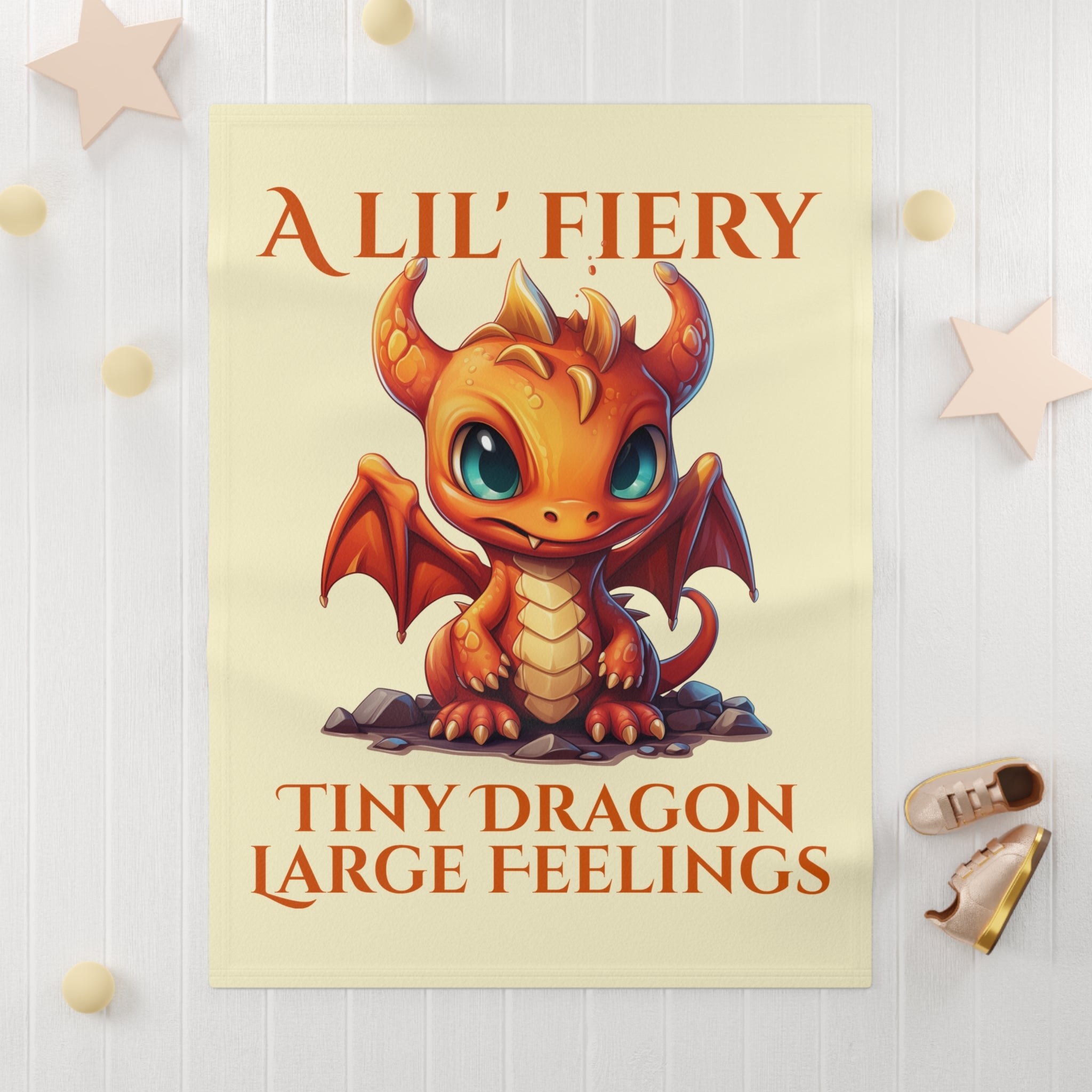A Lil’ Fiery Baby Dragon Blanket