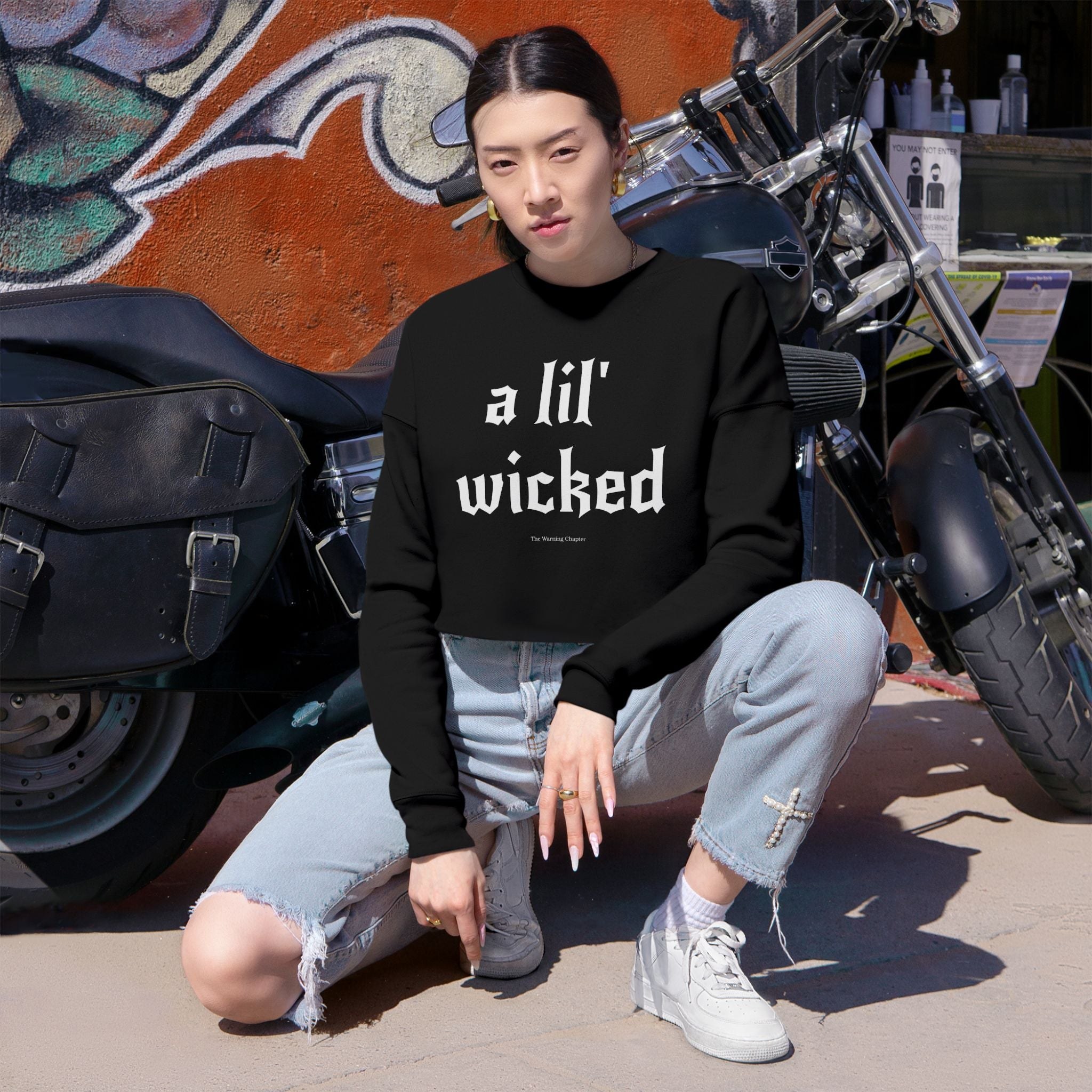 A Lil' Wicked Cropped Sweatshirt