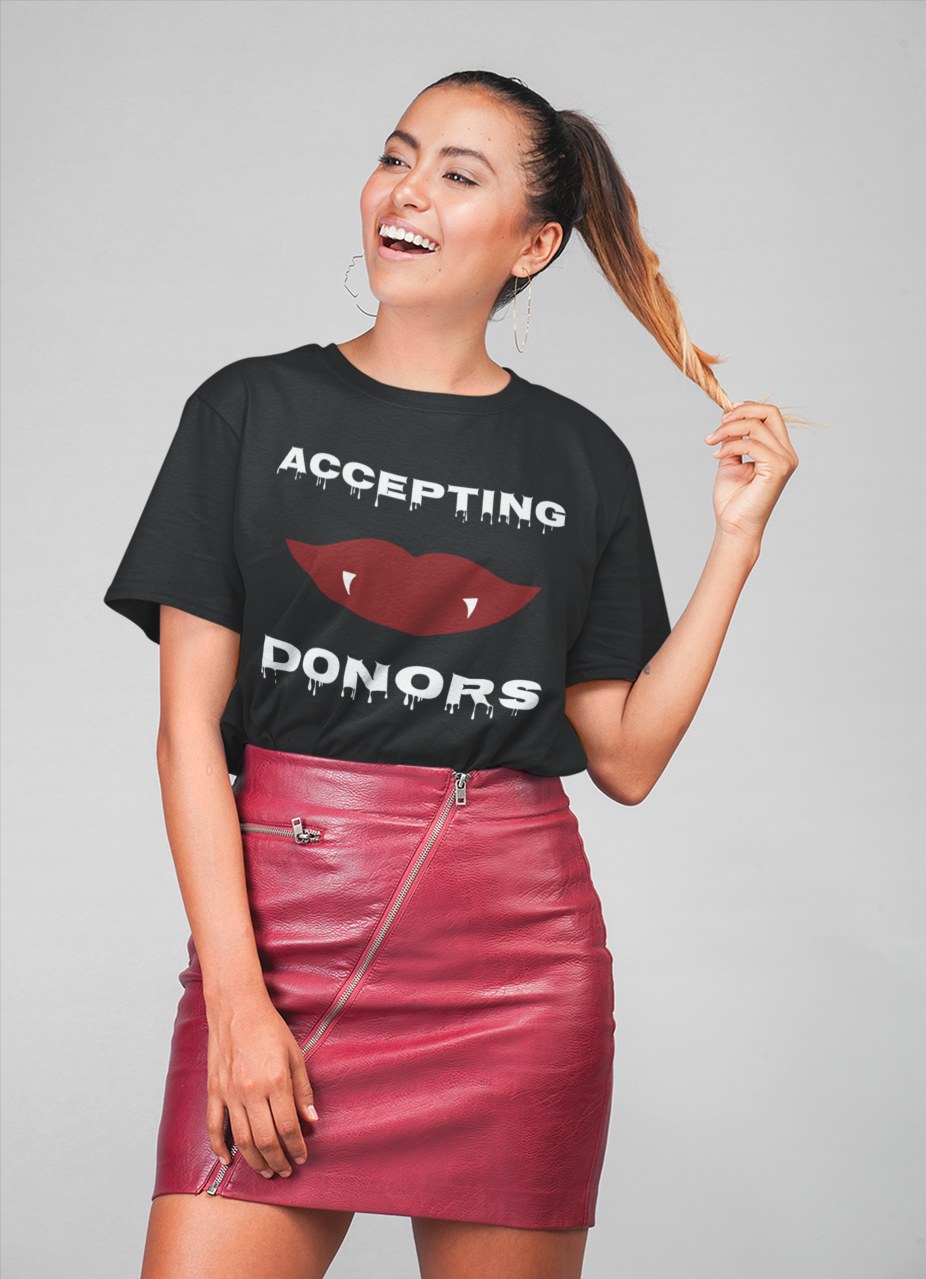 Accepting Donors Vampire Tee