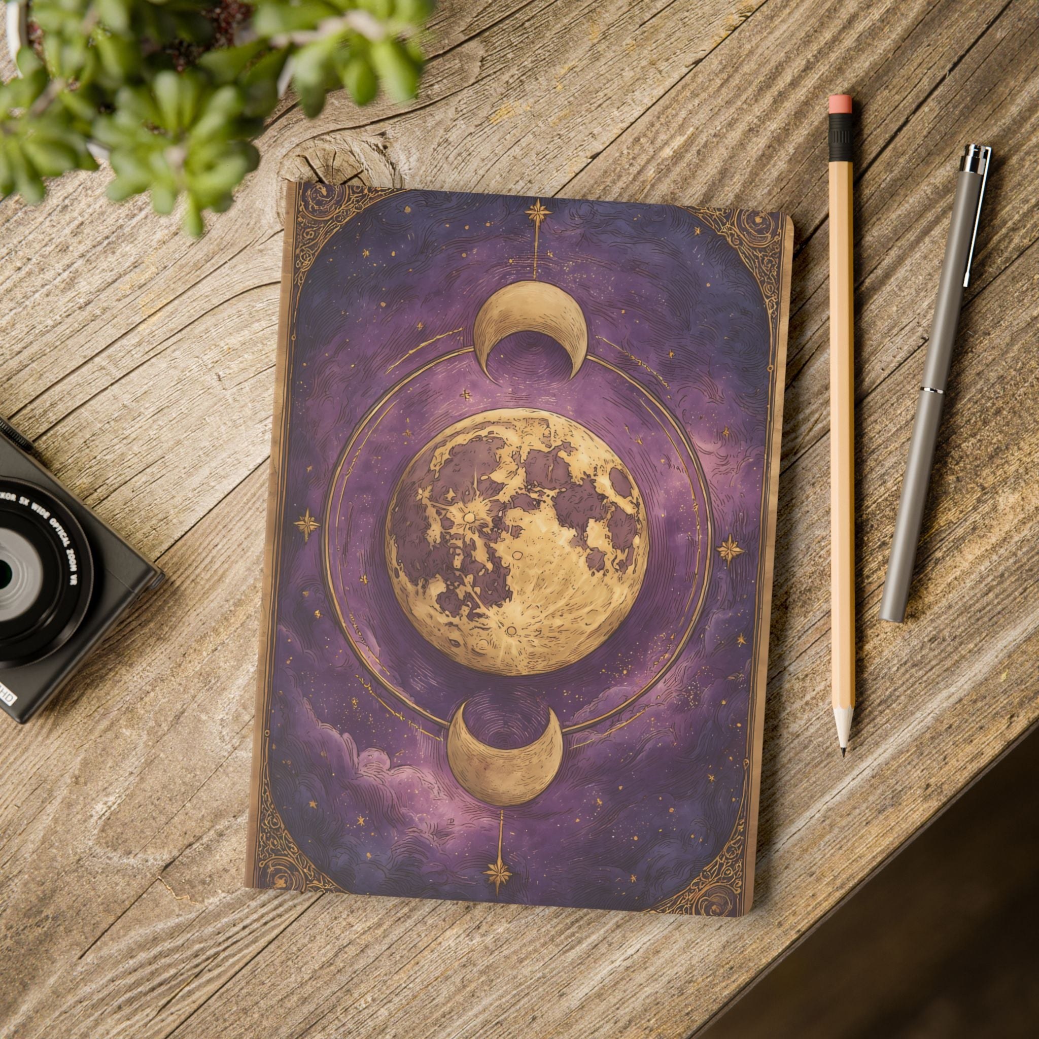 Celestial Purple Softcover Notebook
