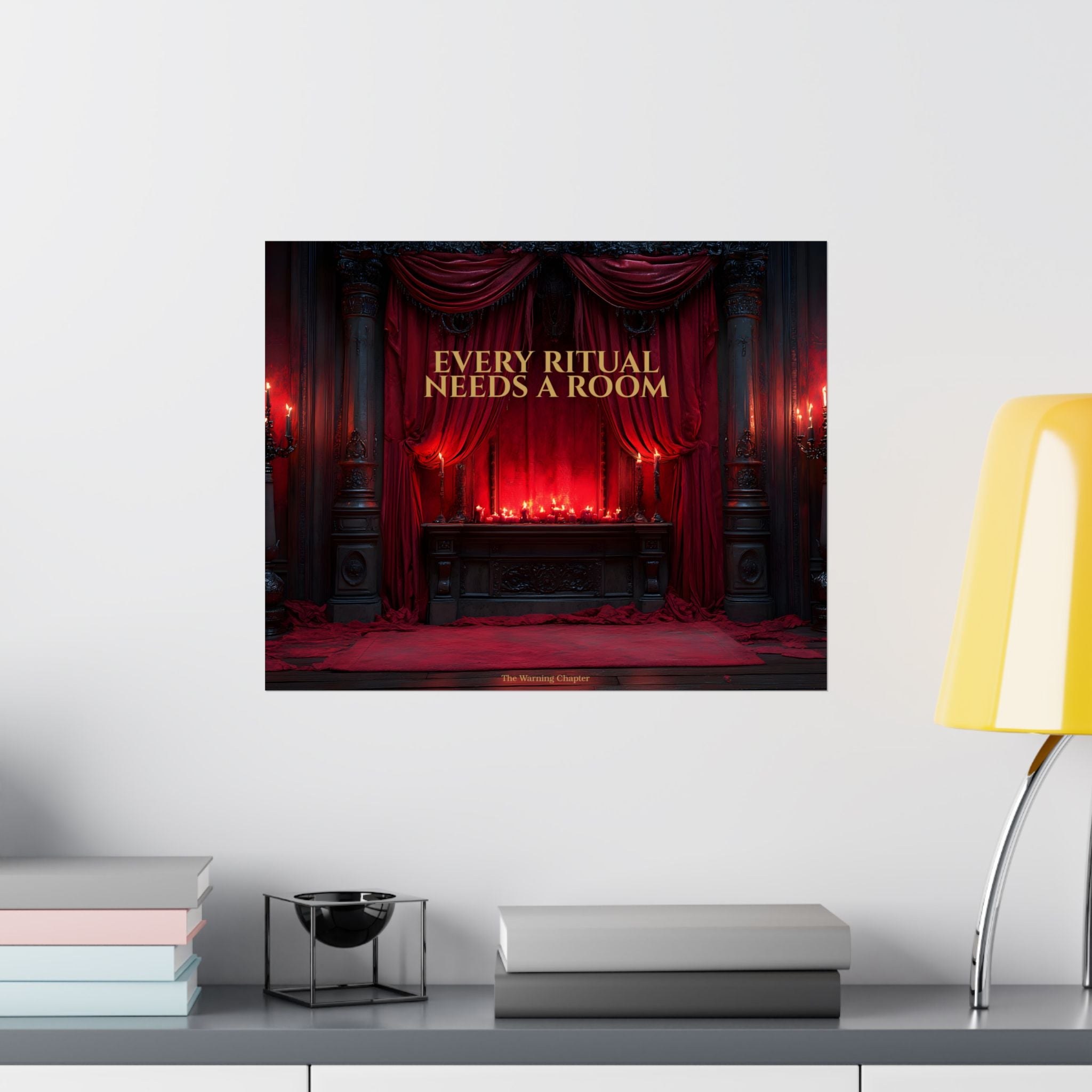Every Ritual Needs a Room Gothic Parlor Poster