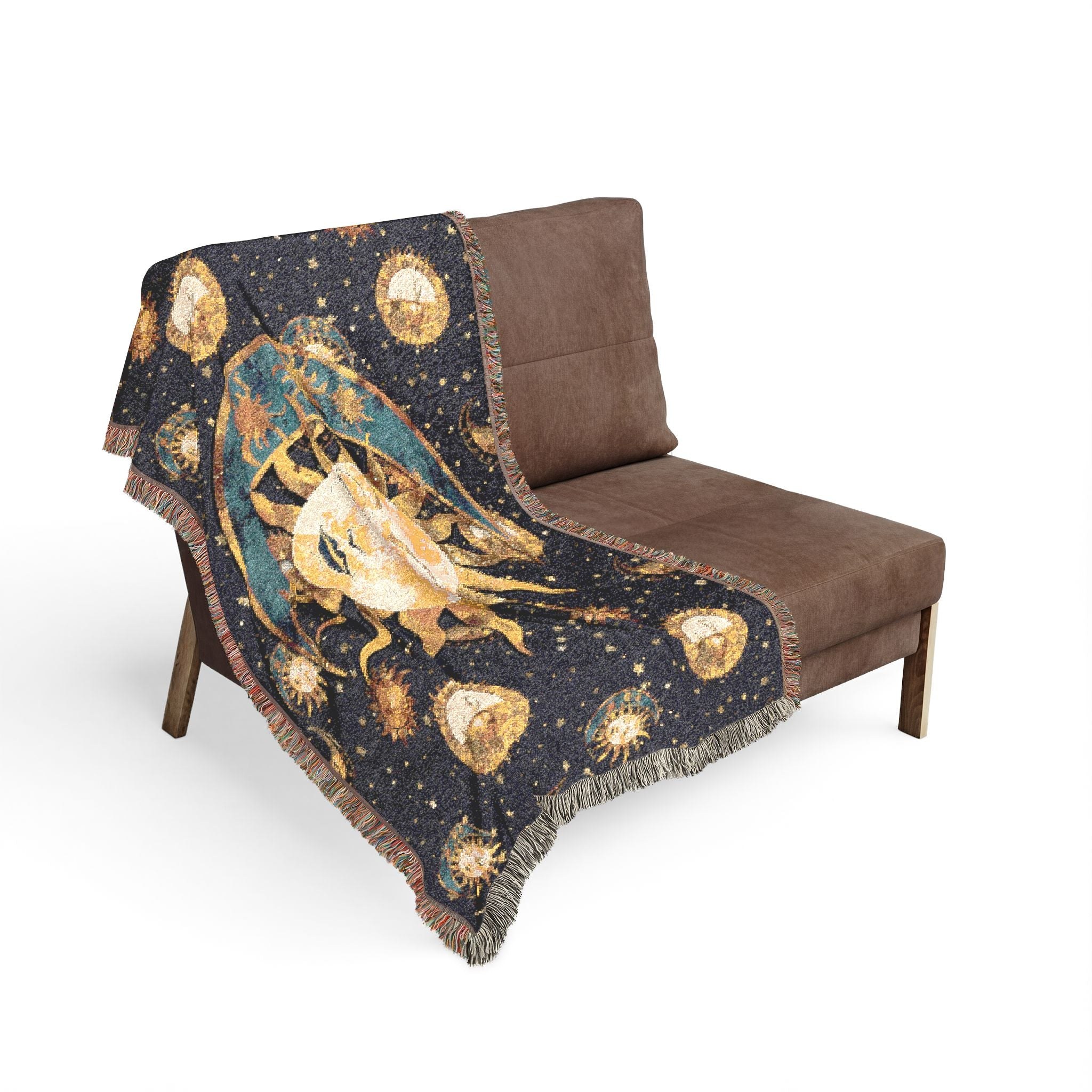 Woven Celestial Blanket Sun & Moon