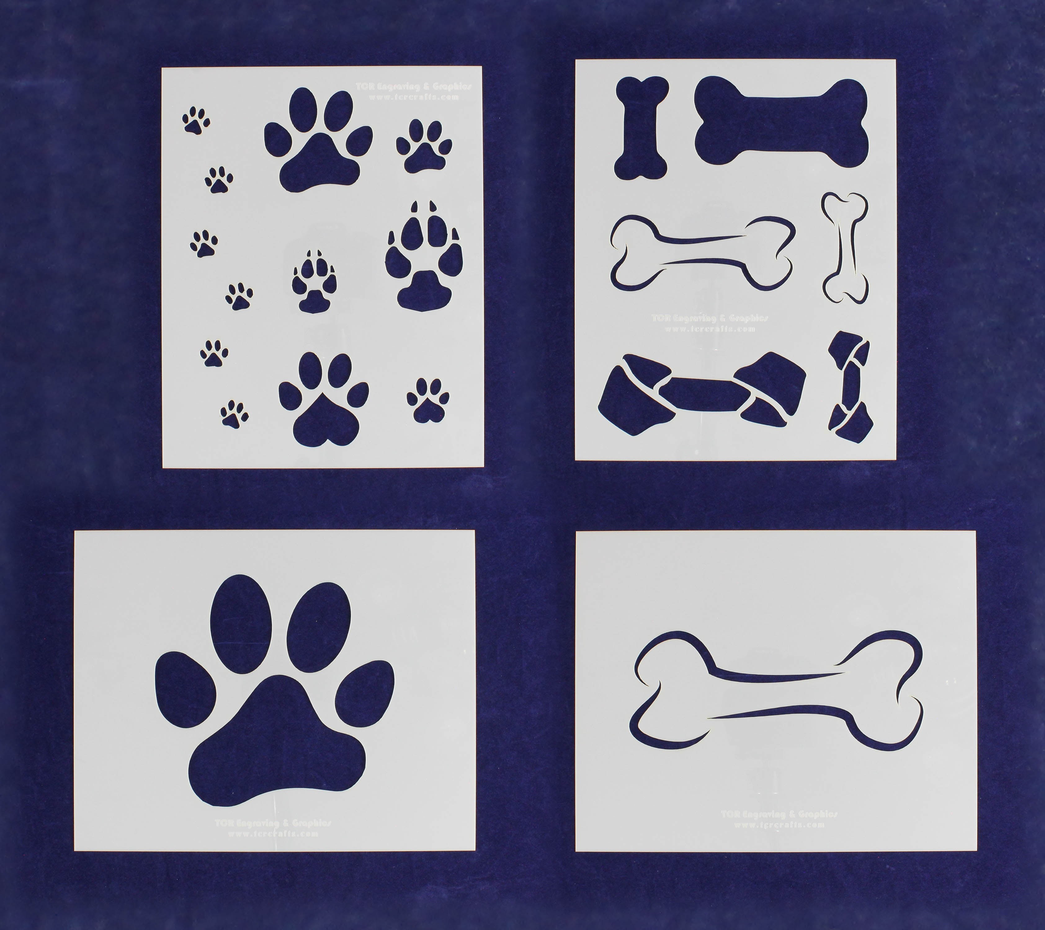 Reusable Mylar stencil