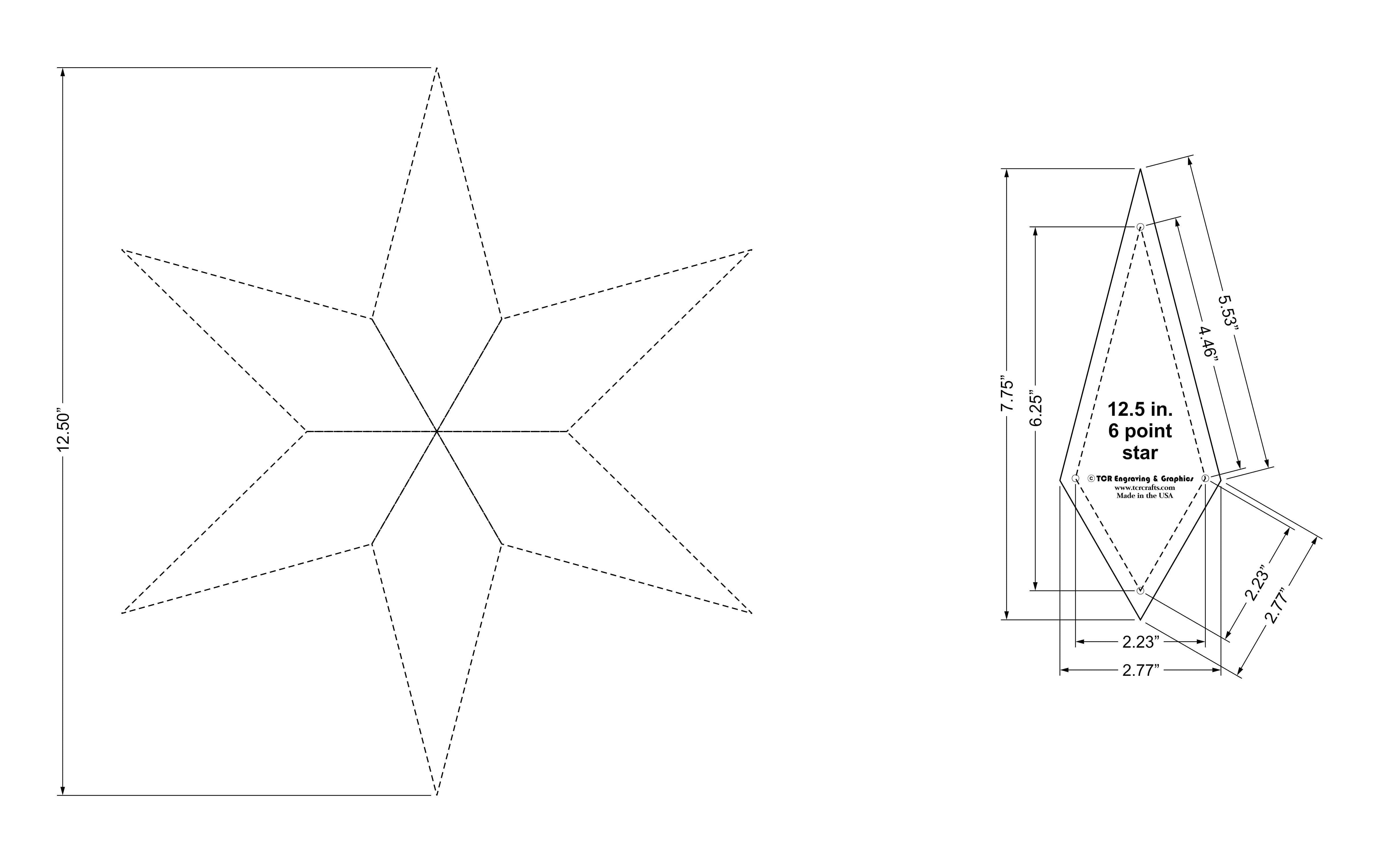 Clear acrylic quilting template