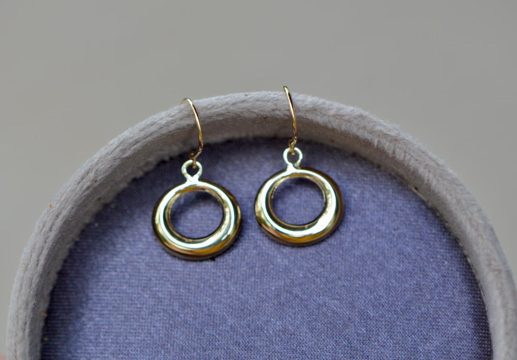 Teardrop Dangly Earrings Solid 14k Gold, Holiday Gift for Wife, Earrings for Women, Dangly Earrings, Everyday Earrings, Gift for Girlfriend