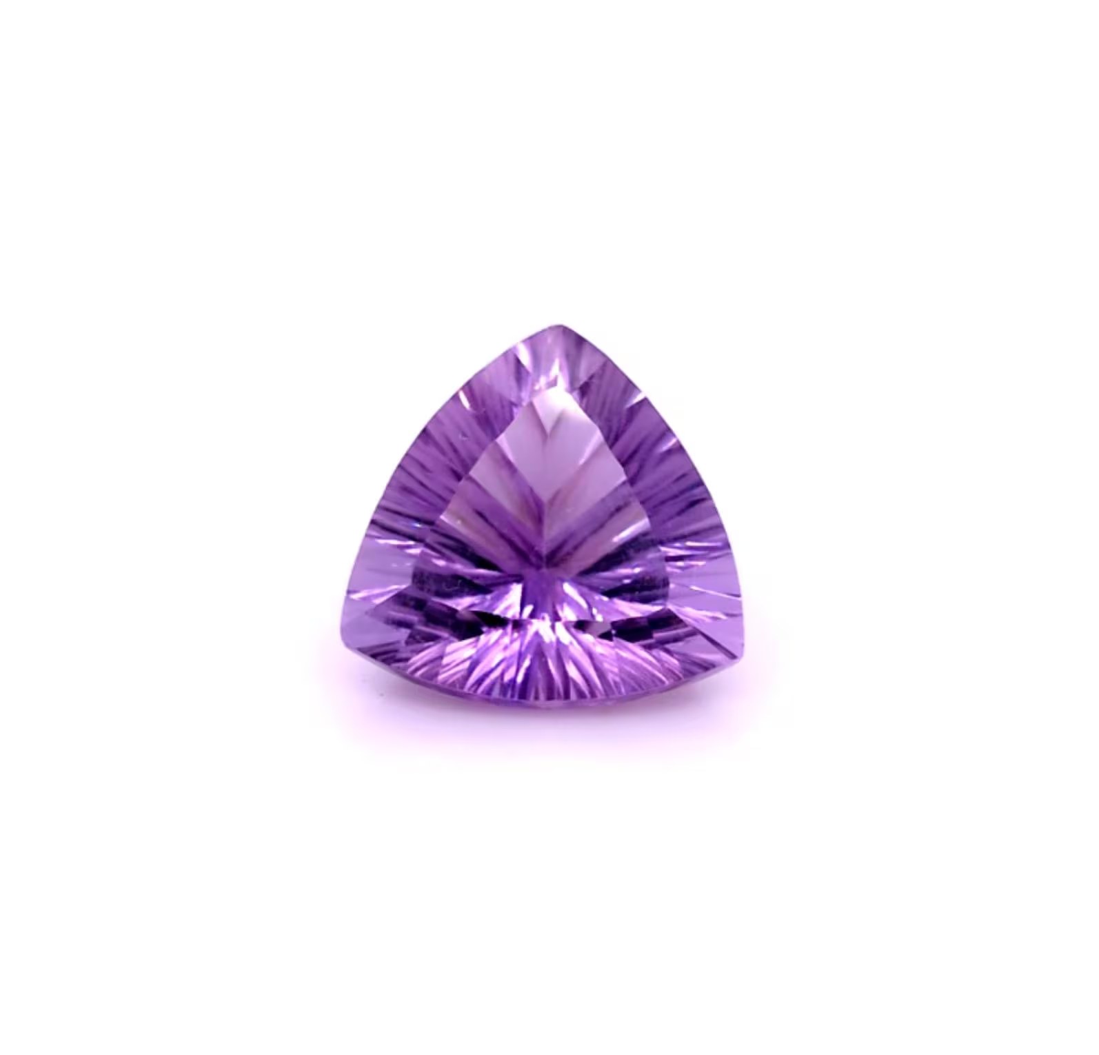 Natural Amethyst Fancy Trillion Cut, February Birthstone, Faceted Gemstone, Brazilian Amethyst for Ring, Purple Gemstone for Pendant Gift