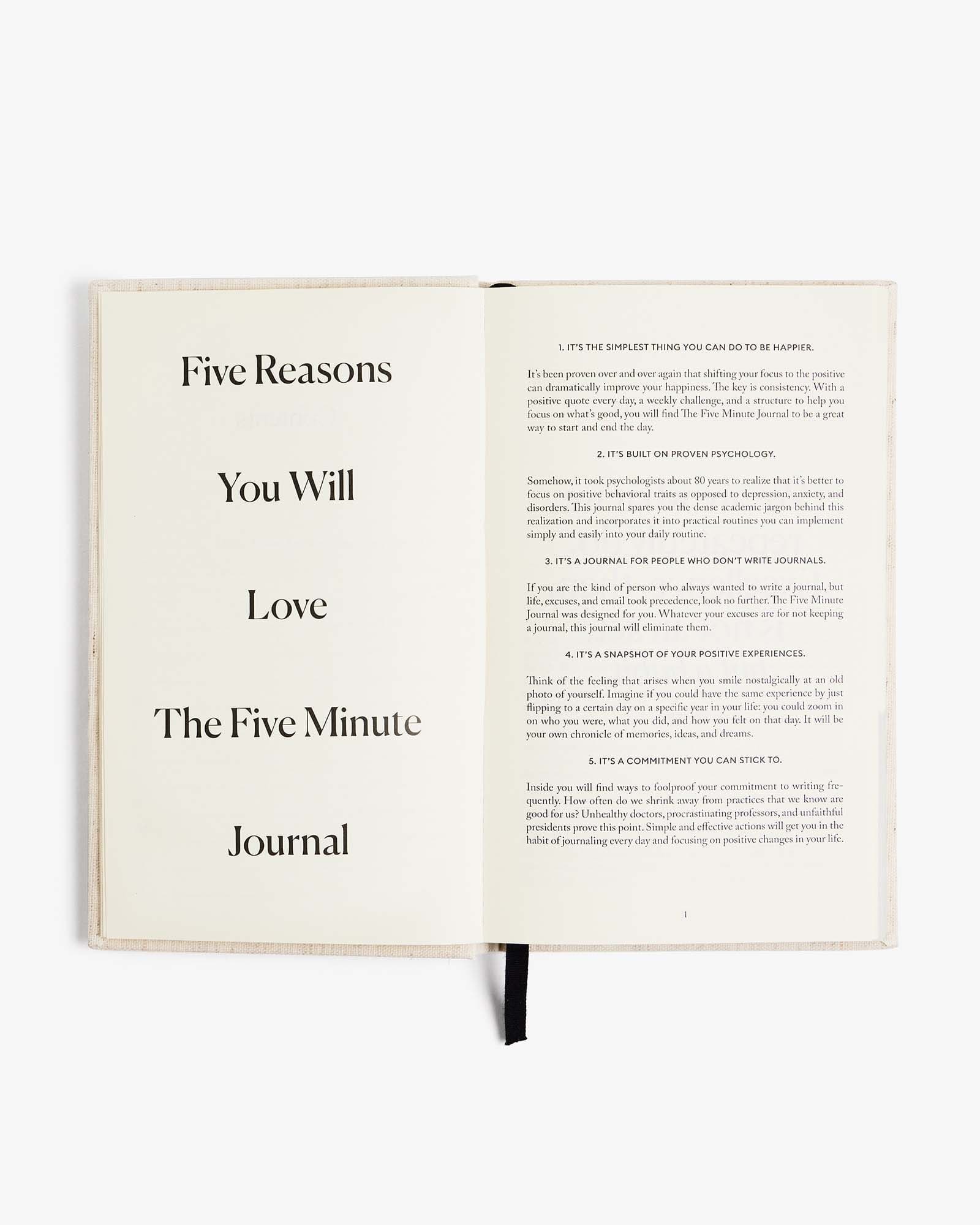 The Five Minute Journal - Original Linen, view 5