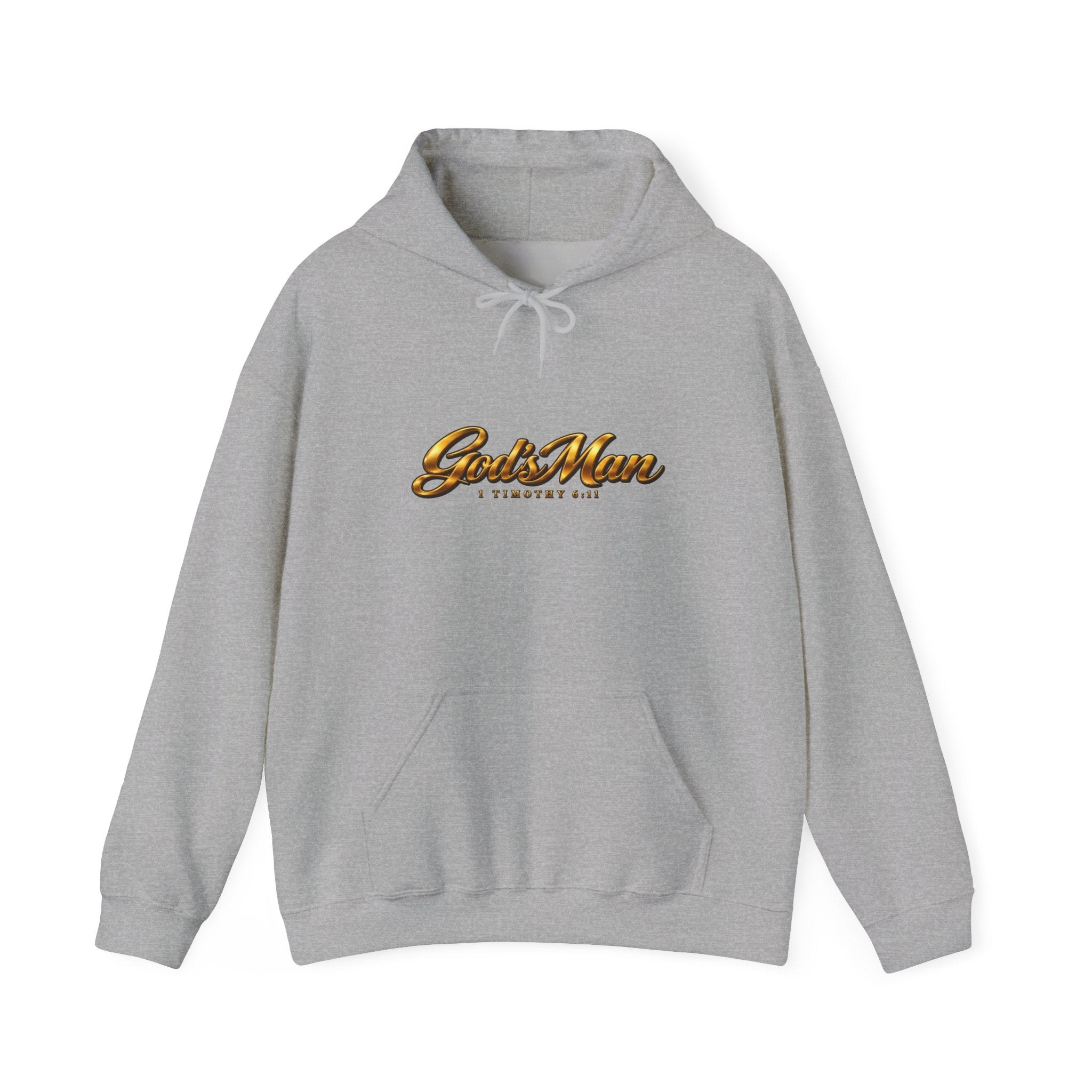 God’s Man Scripture Unisex Heavy Blend Hoodie, view 3