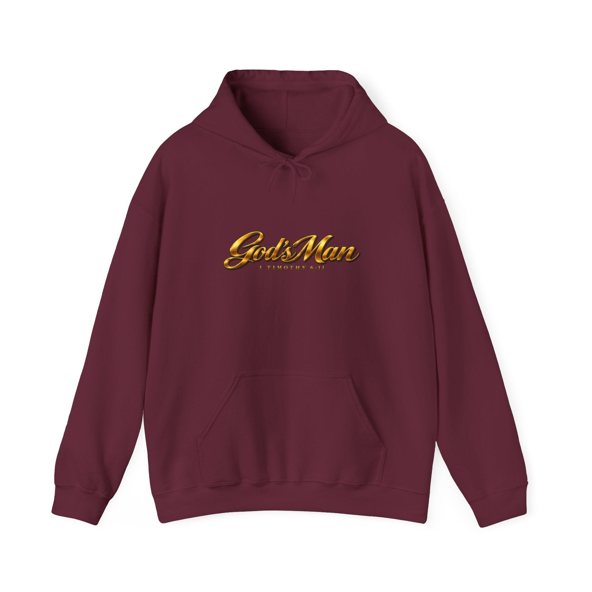 God’s Man Scripture Unisex Heavy Blend Hoodie, view 4