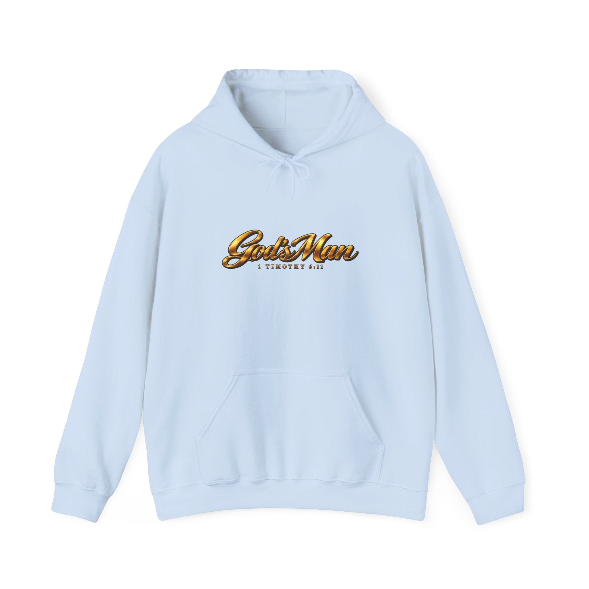 God’s Man Scripture Unisex Heavy Blend Hoodie, view 5
