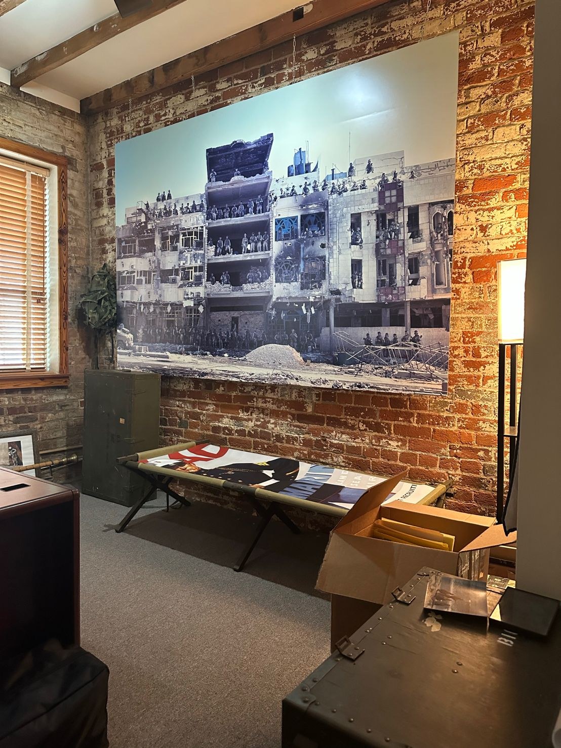 Historic research room and archival materials inside History Flight headquarters